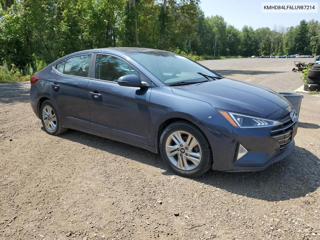 2020 Hyundai Elantra Sel VIN: KMHD84LF6LU987214 Lot: 67094714