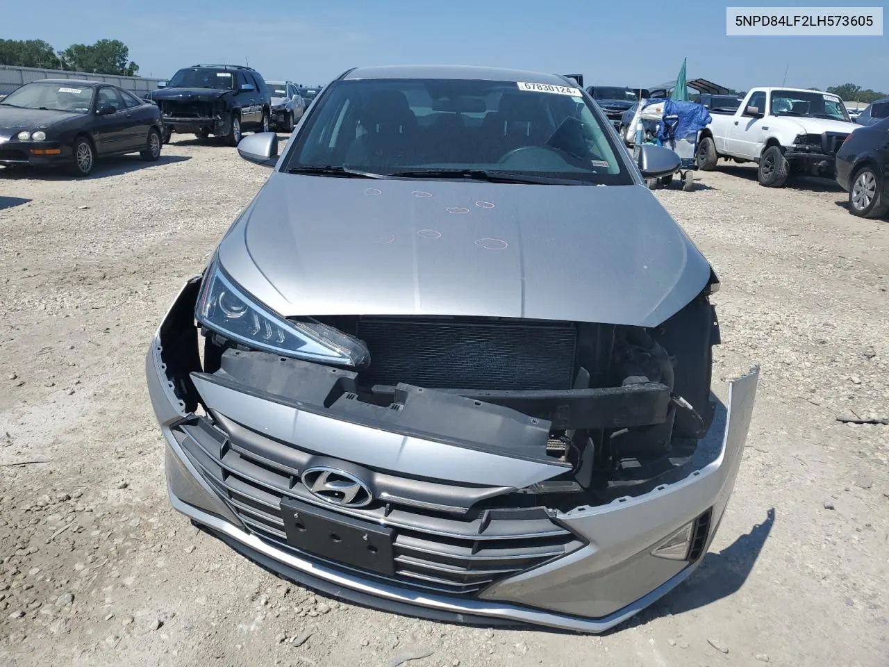 2020 Hyundai Elantra Sel VIN: 5NPD84LF2LH573605 Lot: 67830124