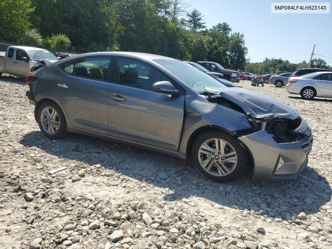 2020 Hyundai Elantra Sel VIN: 5NPD84LF4LH523143 Lot: 68730814