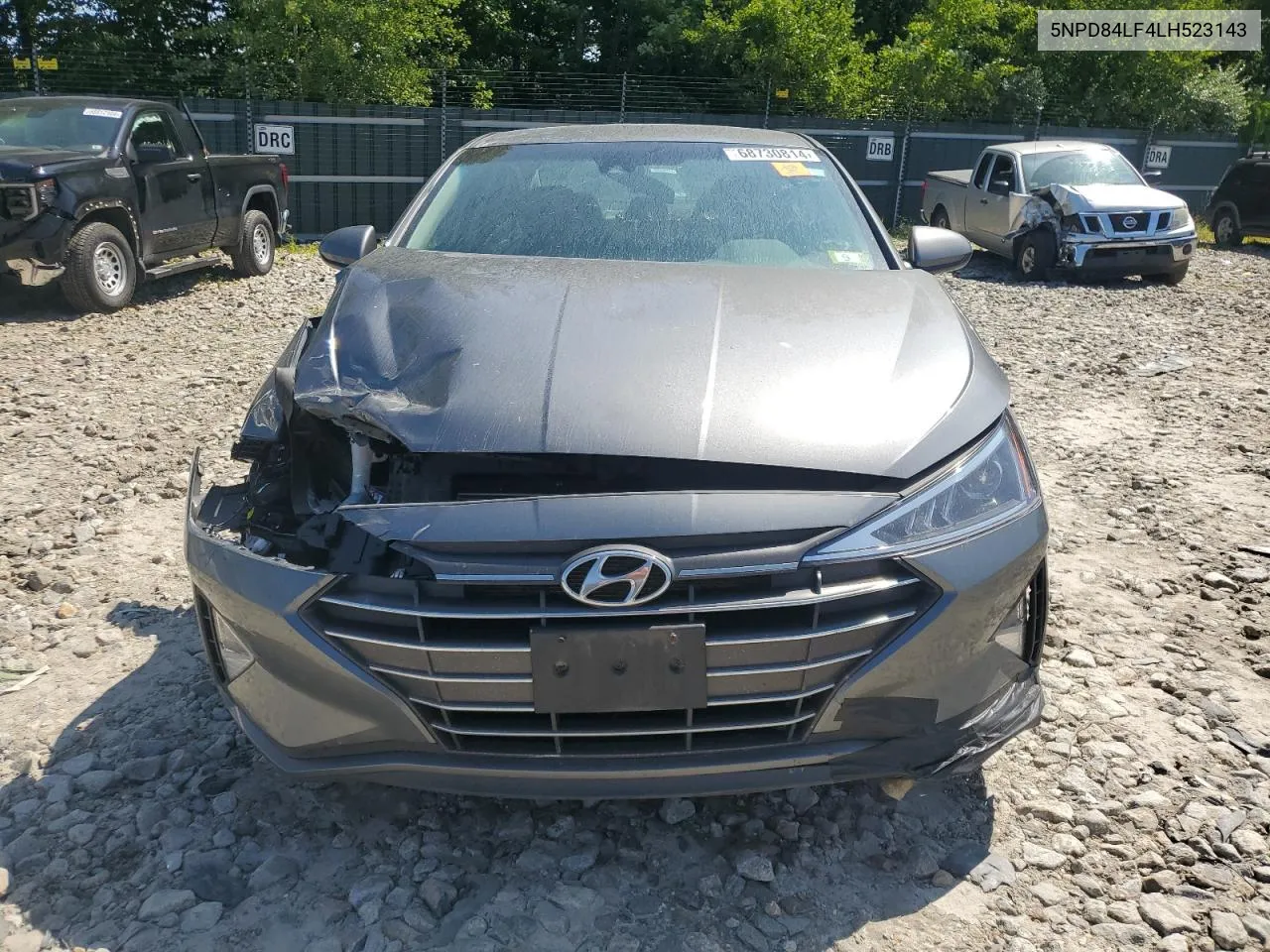 2020 Hyundai Elantra Sel VIN: 5NPD84LF4LH523143 Lot: 68730814