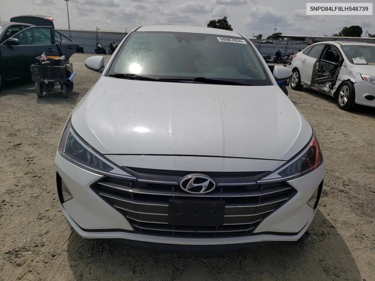 2020 Hyundai Elantra Sel VIN: 5NPD84LF8LH548739 Lot: 68967834