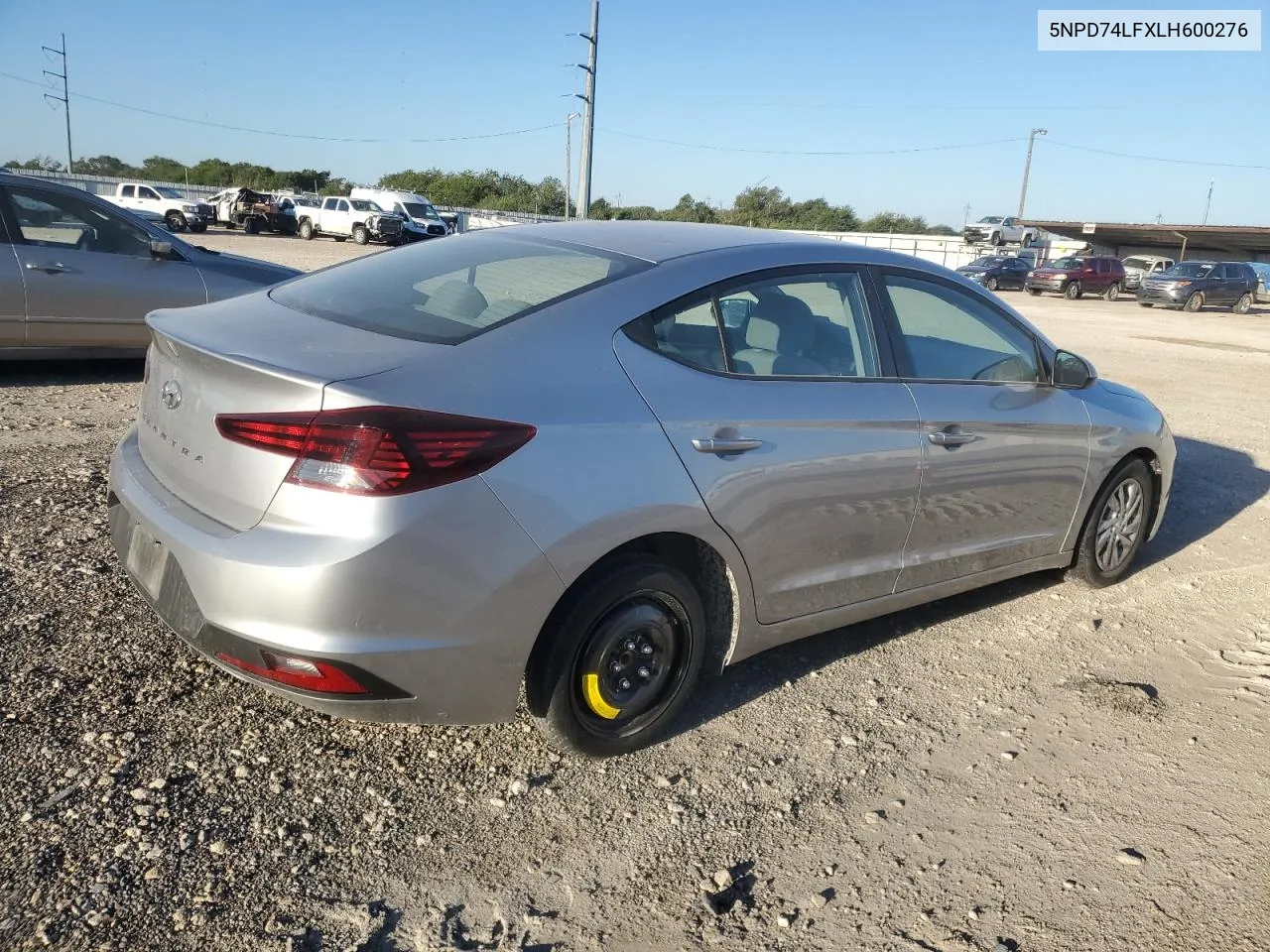 5NPD74LFXLH600276 2020 Hyundai Elantra Se