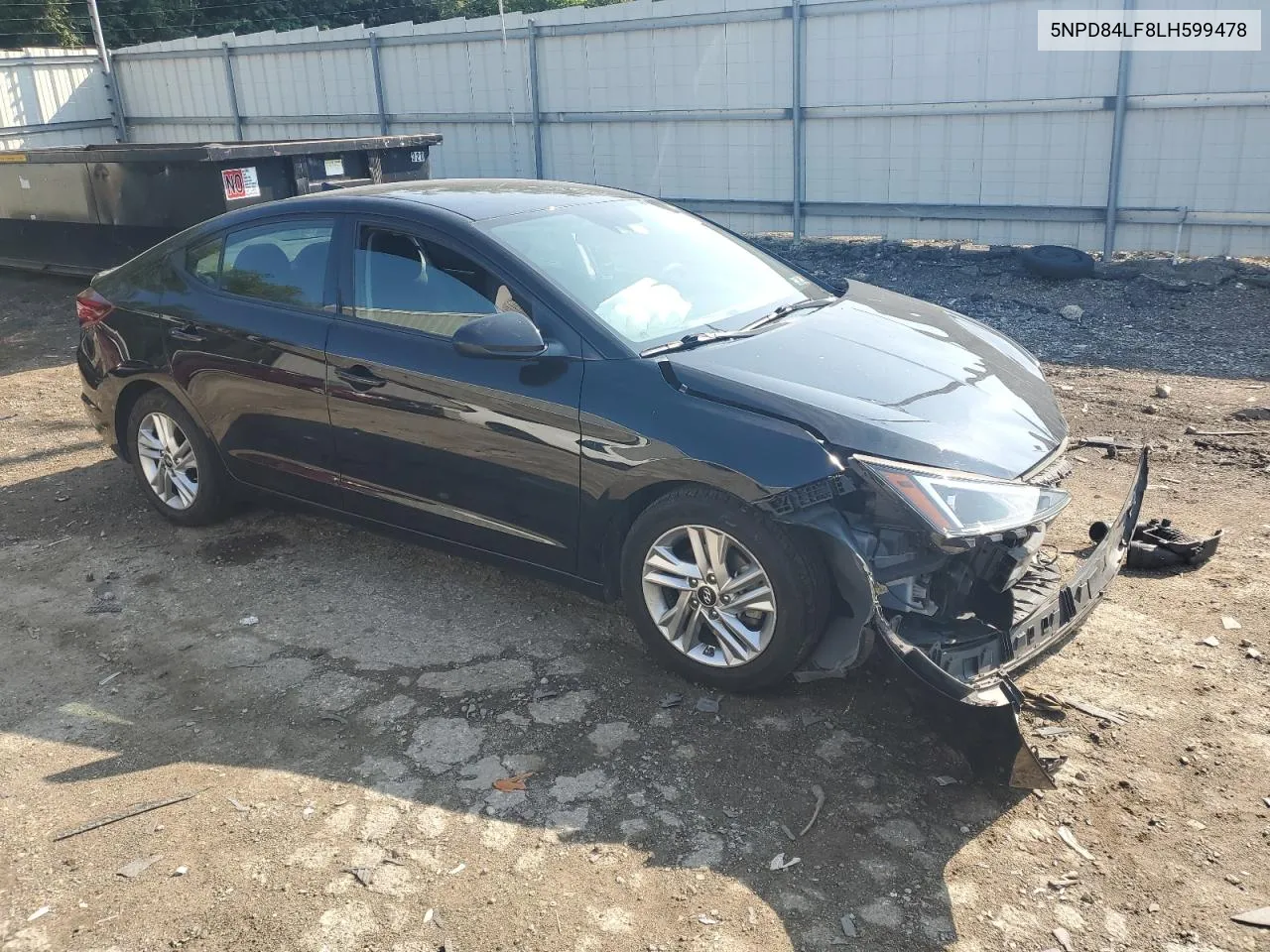 5NPD84LF8LH599478 2020 Hyundai Elantra Sel