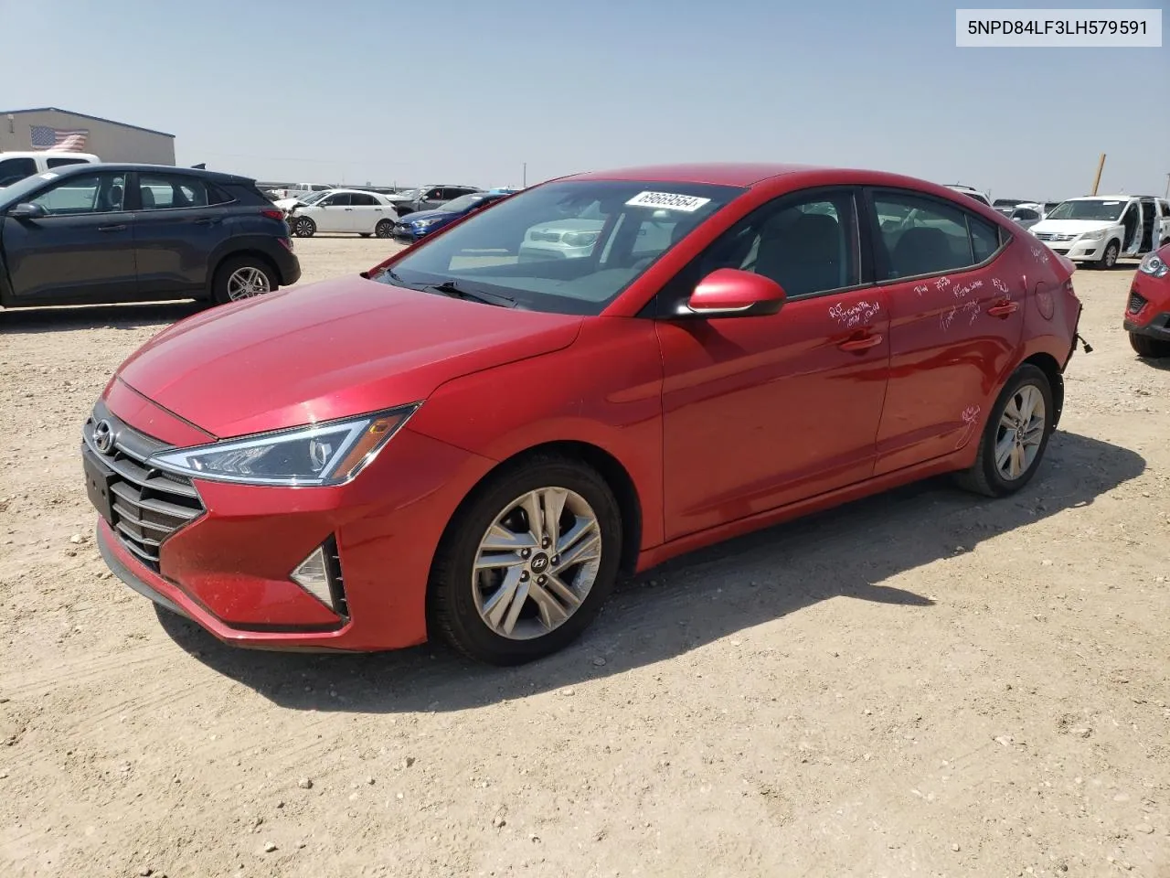 2020 Hyundai Elantra Sel VIN: 5NPD84LF3LH579591 Lot: 69669564