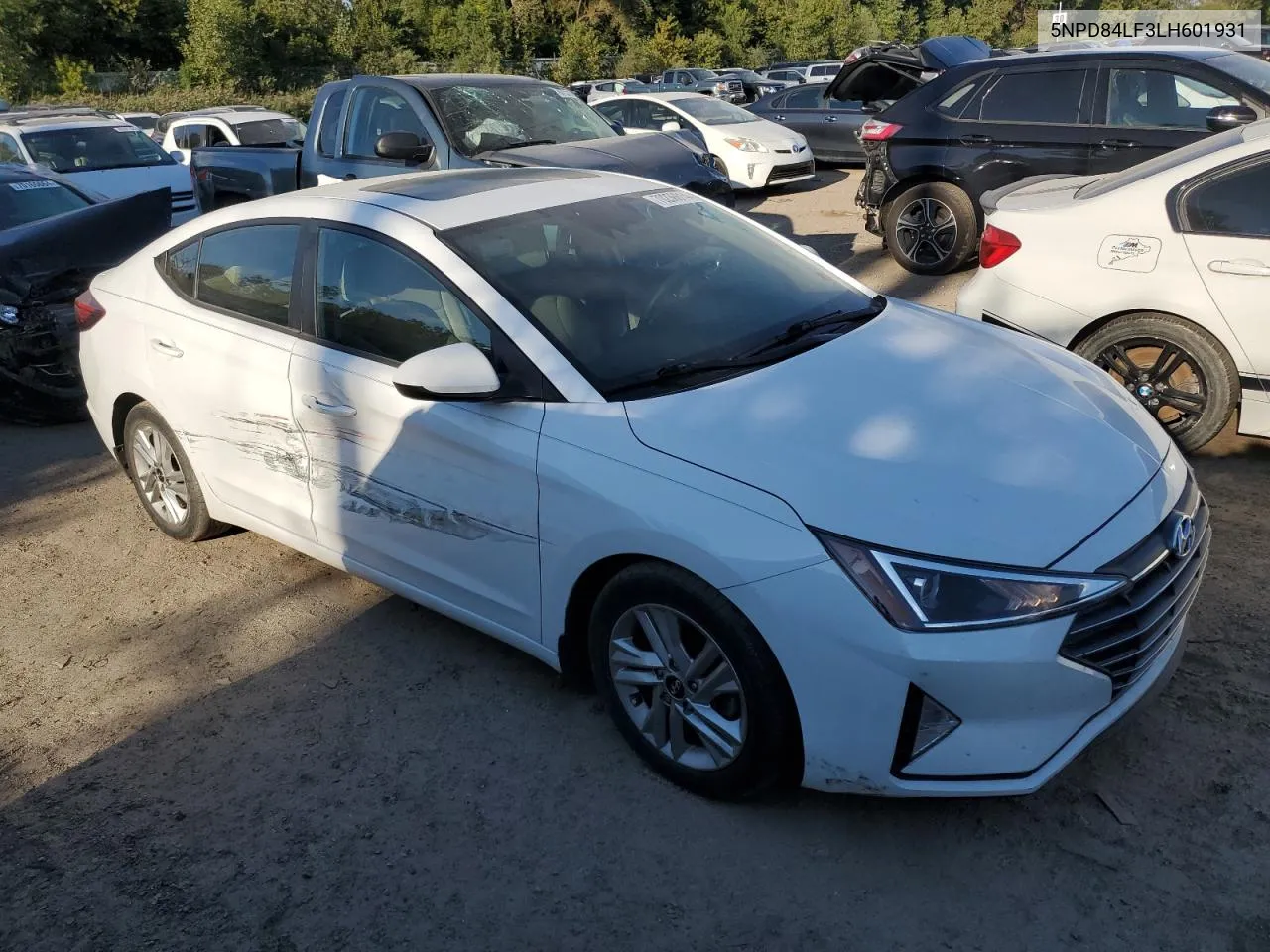 2020 Hyundai Elantra Sel VIN: 5NPD84LF3LH601931 Lot: 70236814