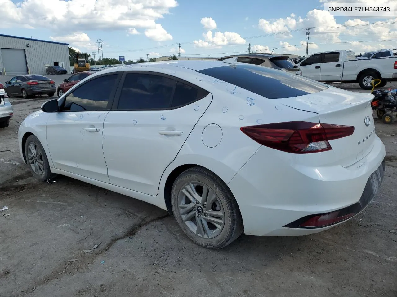 2020 Hyundai Elantra Sel VIN: 5NPD84LF7LH543743 Lot: 70316094