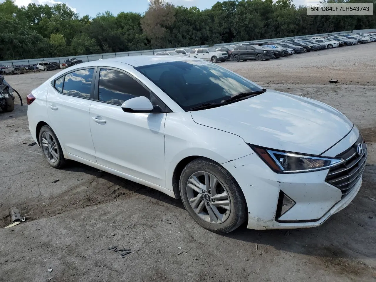 2020 Hyundai Elantra Sel VIN: 5NPD84LF7LH543743 Lot: 70316094