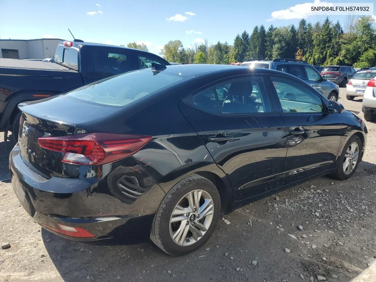 2020 Hyundai Elantra Sel VIN: 5NPD84LF0LH574932 Lot: 70451374