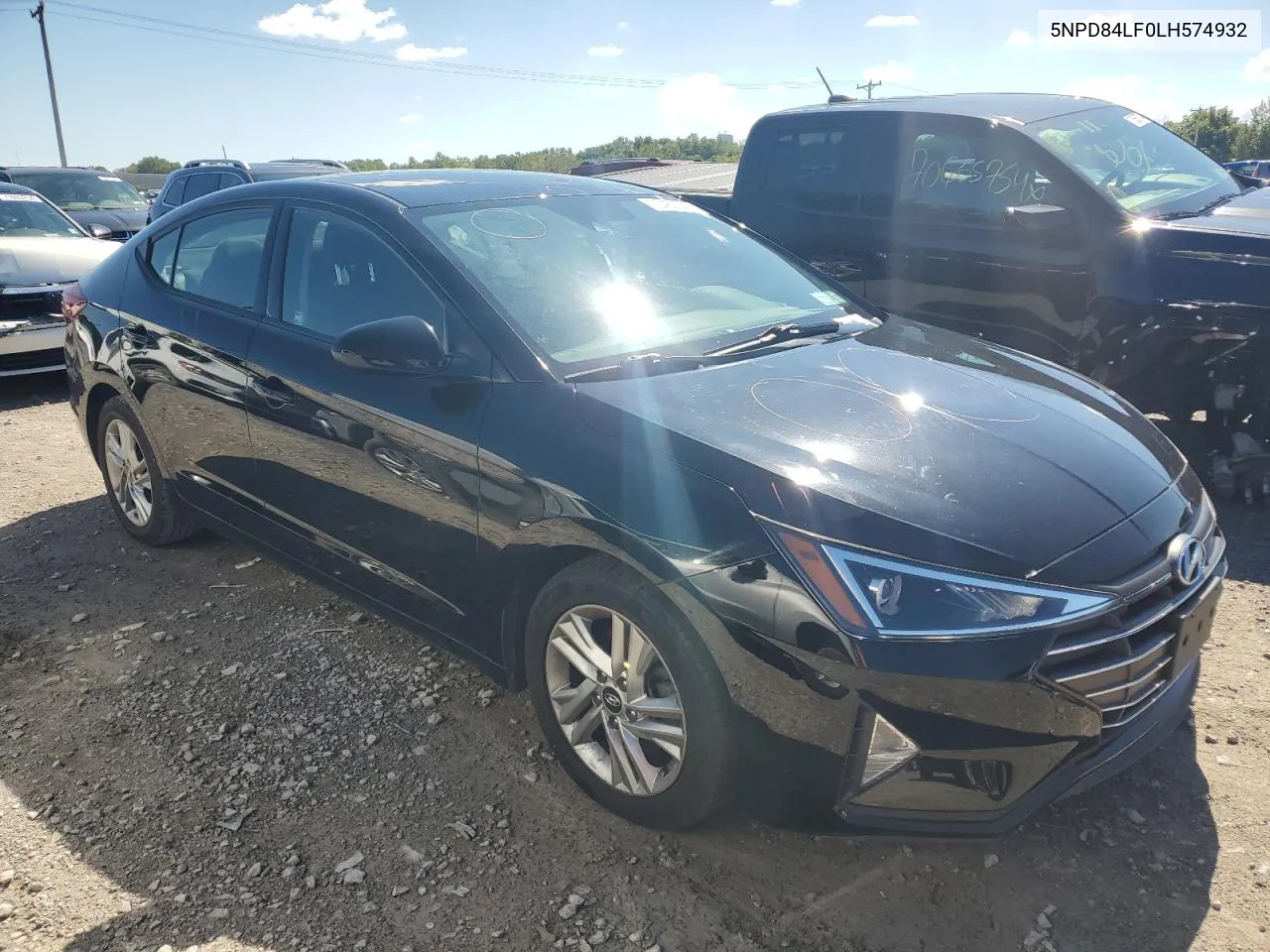 2020 Hyundai Elantra Sel VIN: 5NPD84LF0LH574932 Lot: 70451374