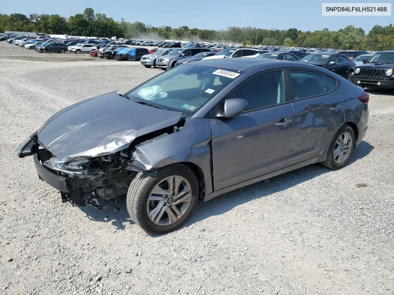 2020 Hyundai Elantra Sel VIN: 5NPD84LF6LH521488 Lot: 70600344