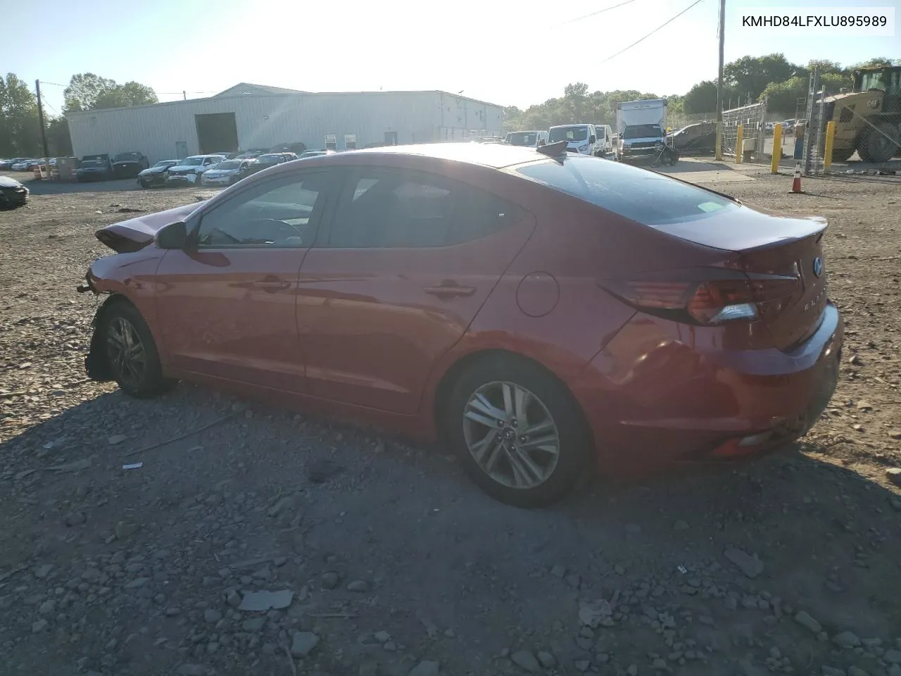 2020 Hyundai Elantra Sel VIN: KMHD84LFXLU895989 Lot: 70607024