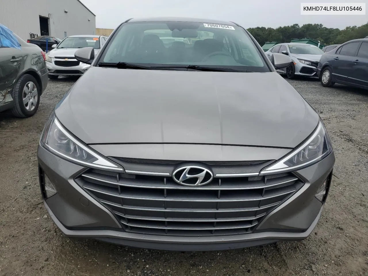 2020 Hyundai Elantra Se VIN: KMHD74LF8LU105446 Lot: 70607654