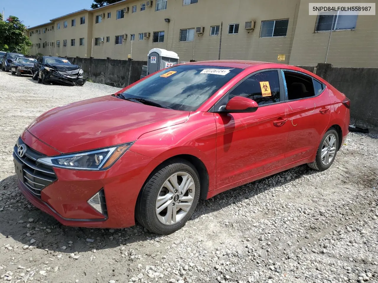 2020 Hyundai Elantra Sel VIN: 5NPD84LF0LH558987 Lot: 70726724