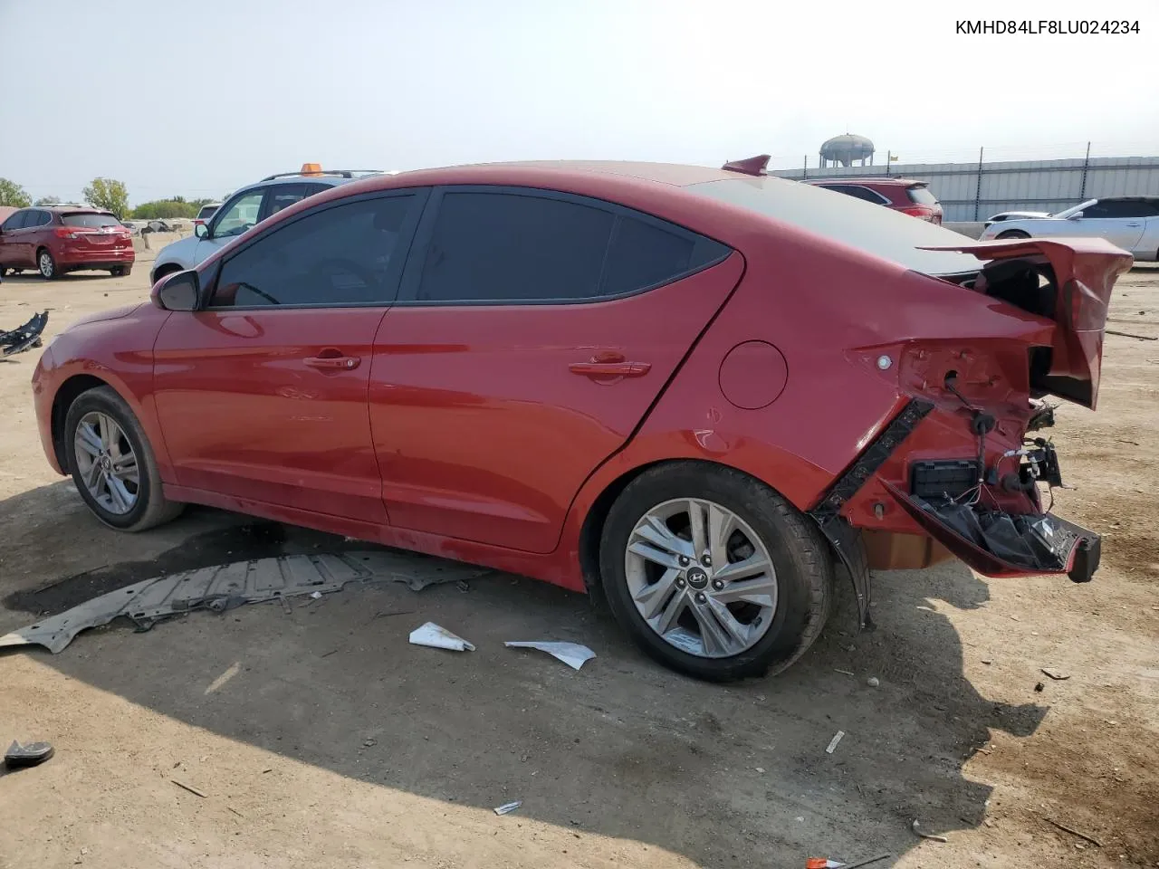 2020 Hyundai Elantra Sel VIN: KMHD84LF8LU024234 Lot: 70858414