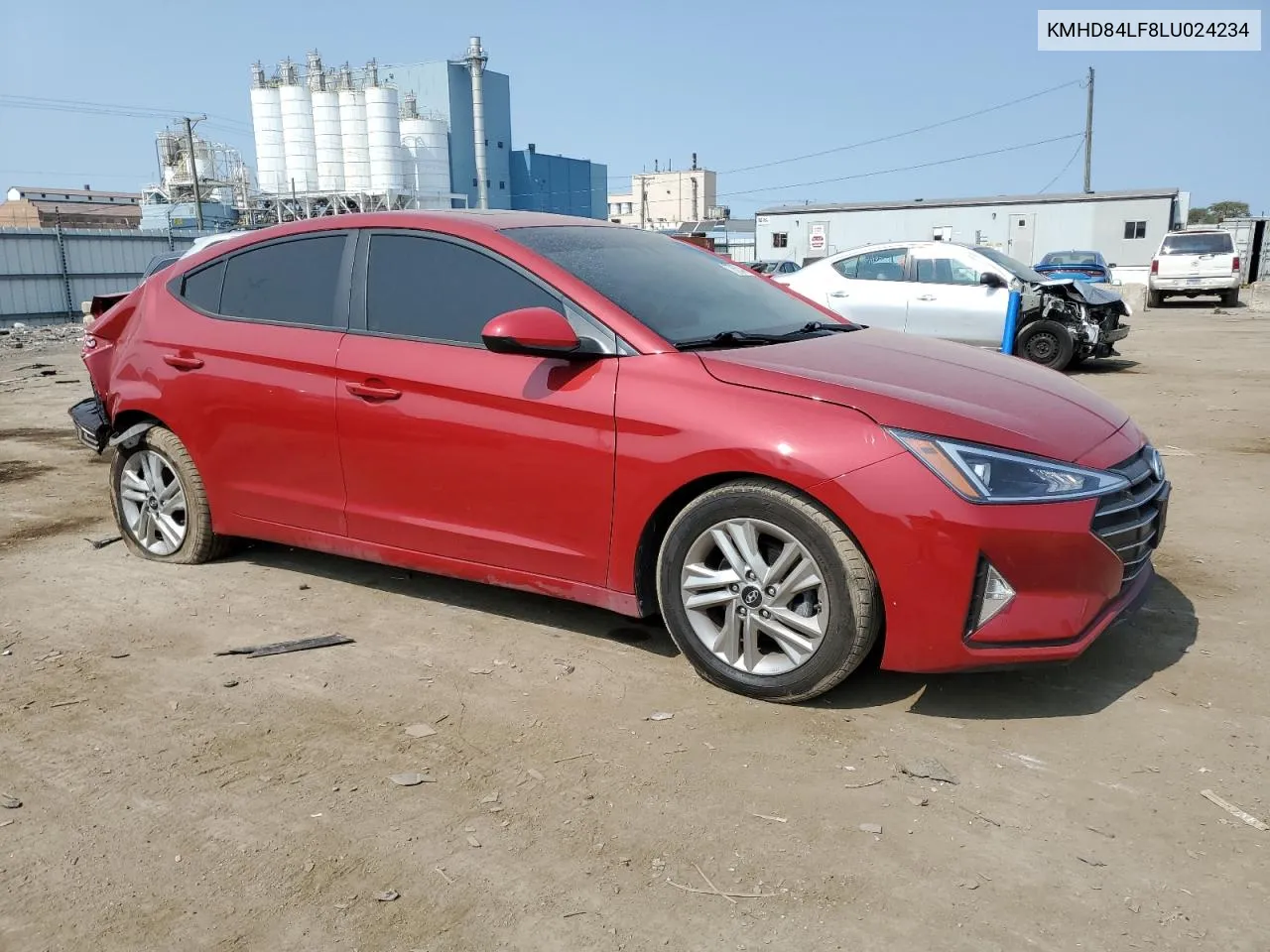 2020 Hyundai Elantra Sel VIN: KMHD84LF8LU024234 Lot: 70858414