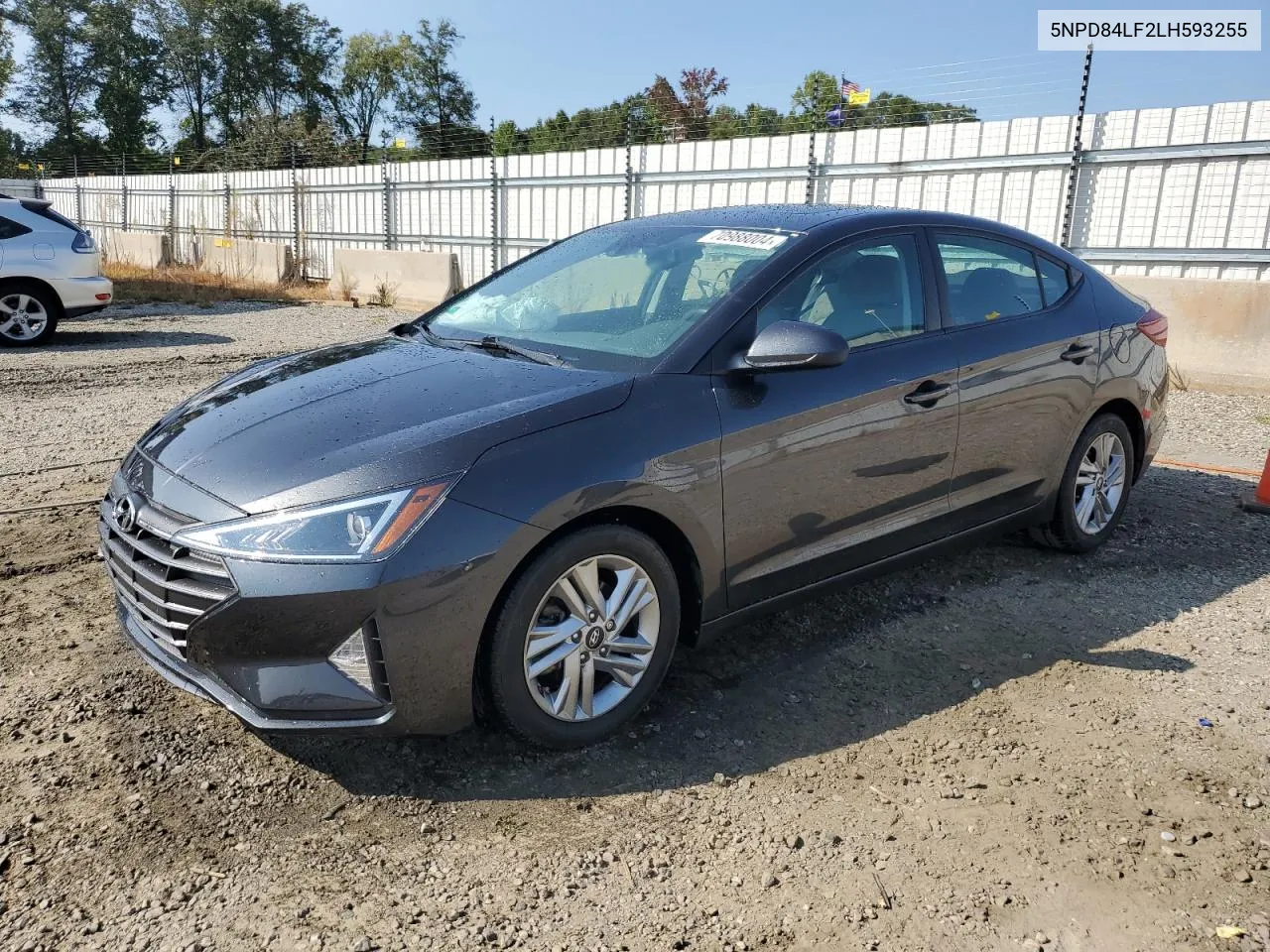 2020 Hyundai Elantra Sel VIN: 5NPD84LF2LH593255 Lot: 70988004