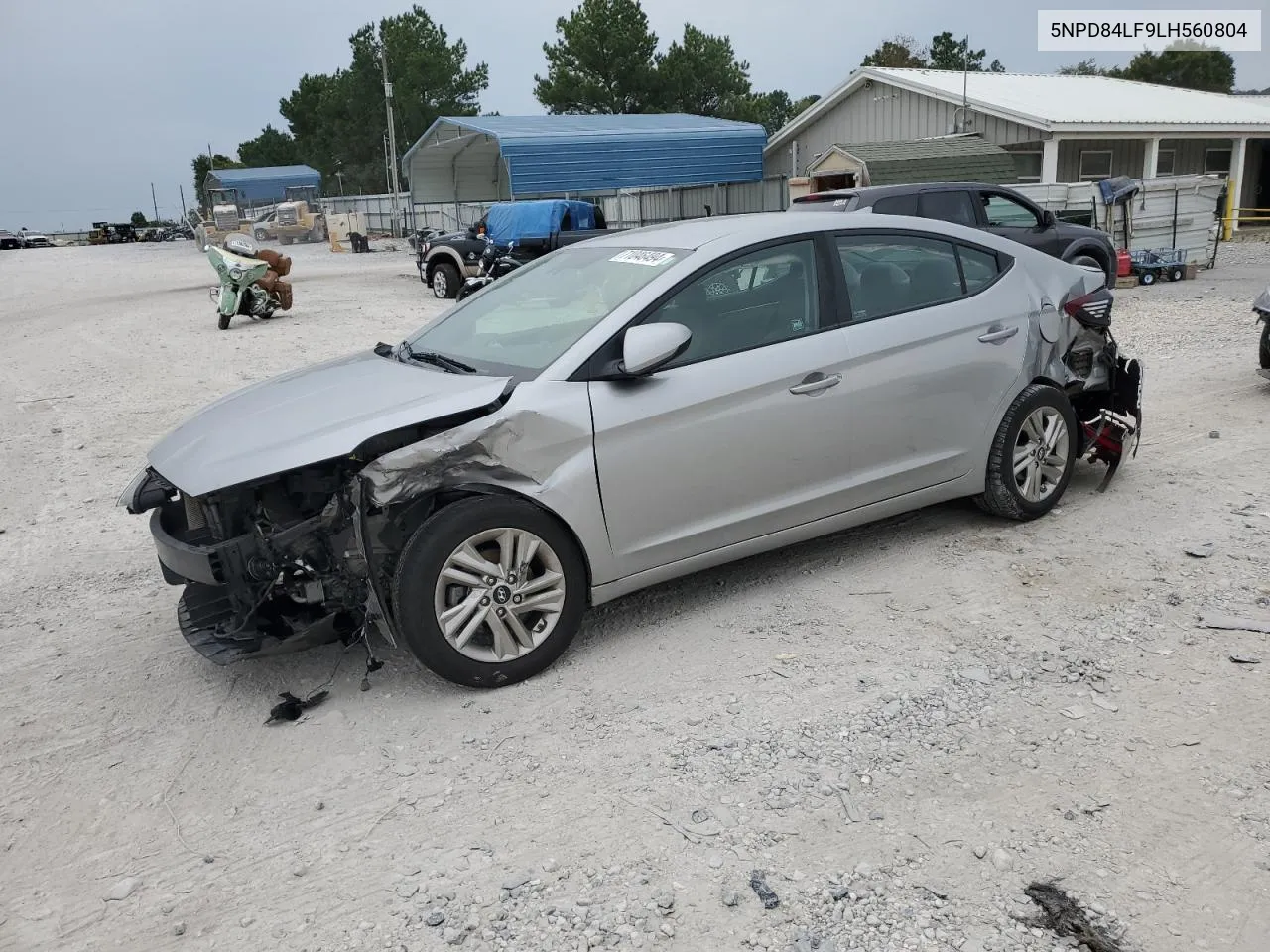 2020 Hyundai Elantra Sel VIN: 5NPD84LF9LH560804 Lot: 71046494