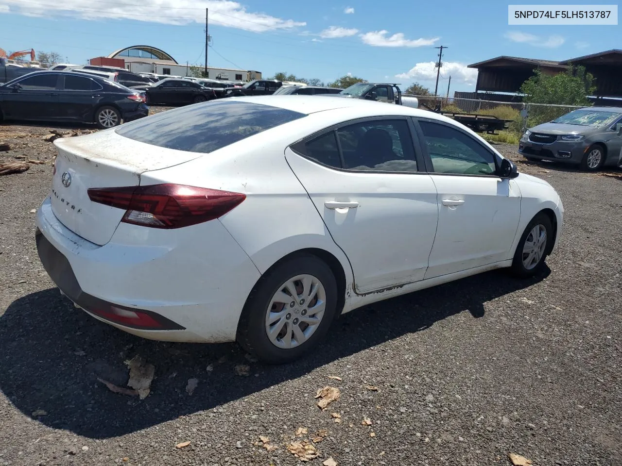 2020 Hyundai Elantra Se VIN: 5NPD74LF5LH513787 Lot: 71084974