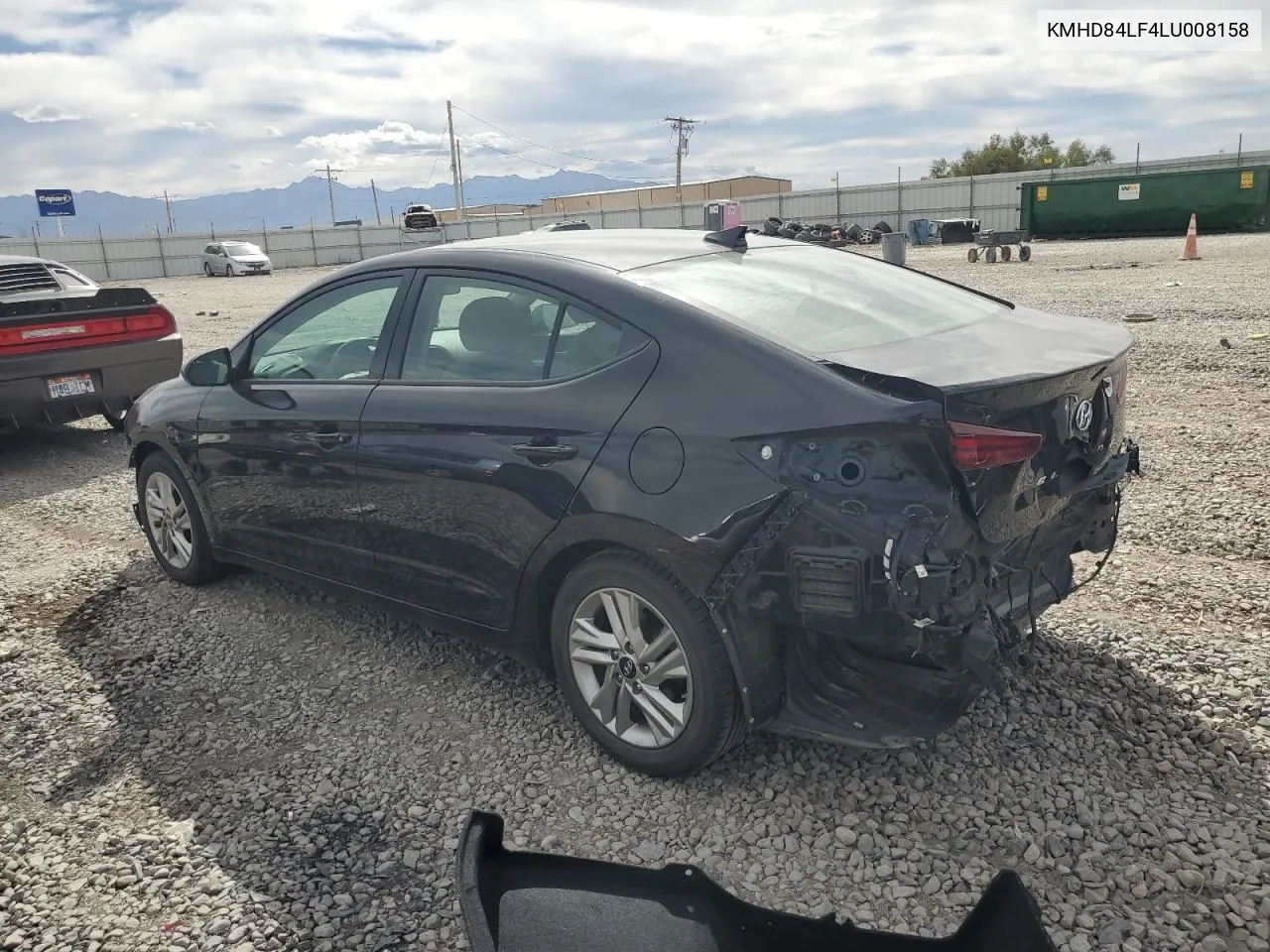 2020 Hyundai Elantra Sel VIN: KMHD84LF4LU008158 Lot: 71107874