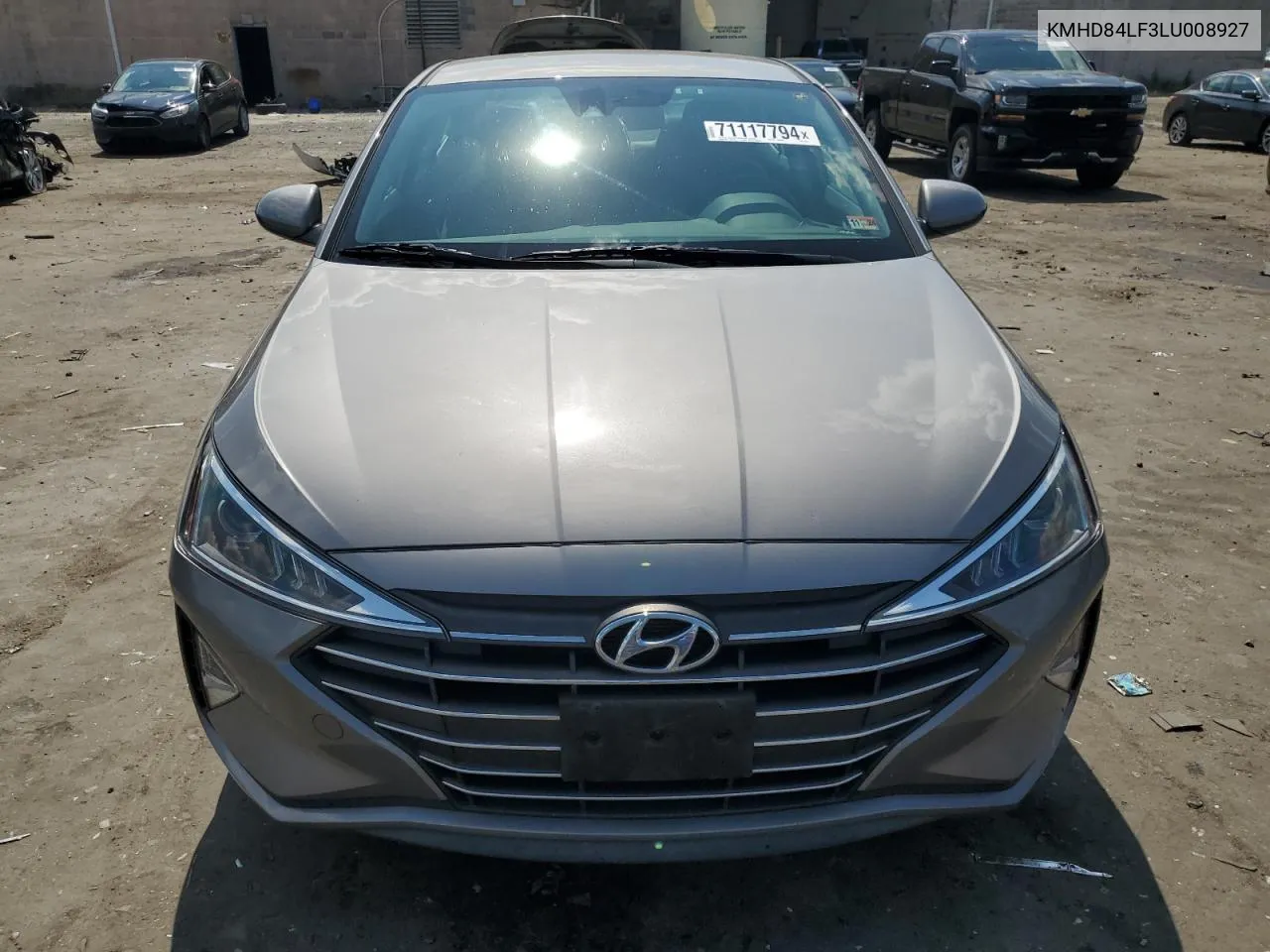 KMHD84LF3LU008927 2020 Hyundai Elantra Sel