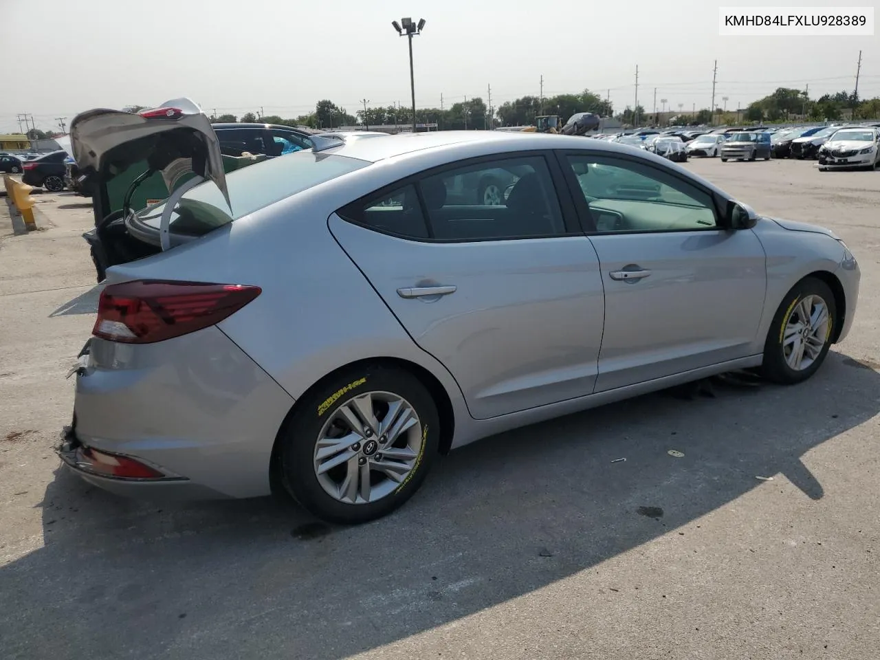 2020 Hyundai Elantra Sel VIN: KMHD84LFXLU928389 Lot: 71130544