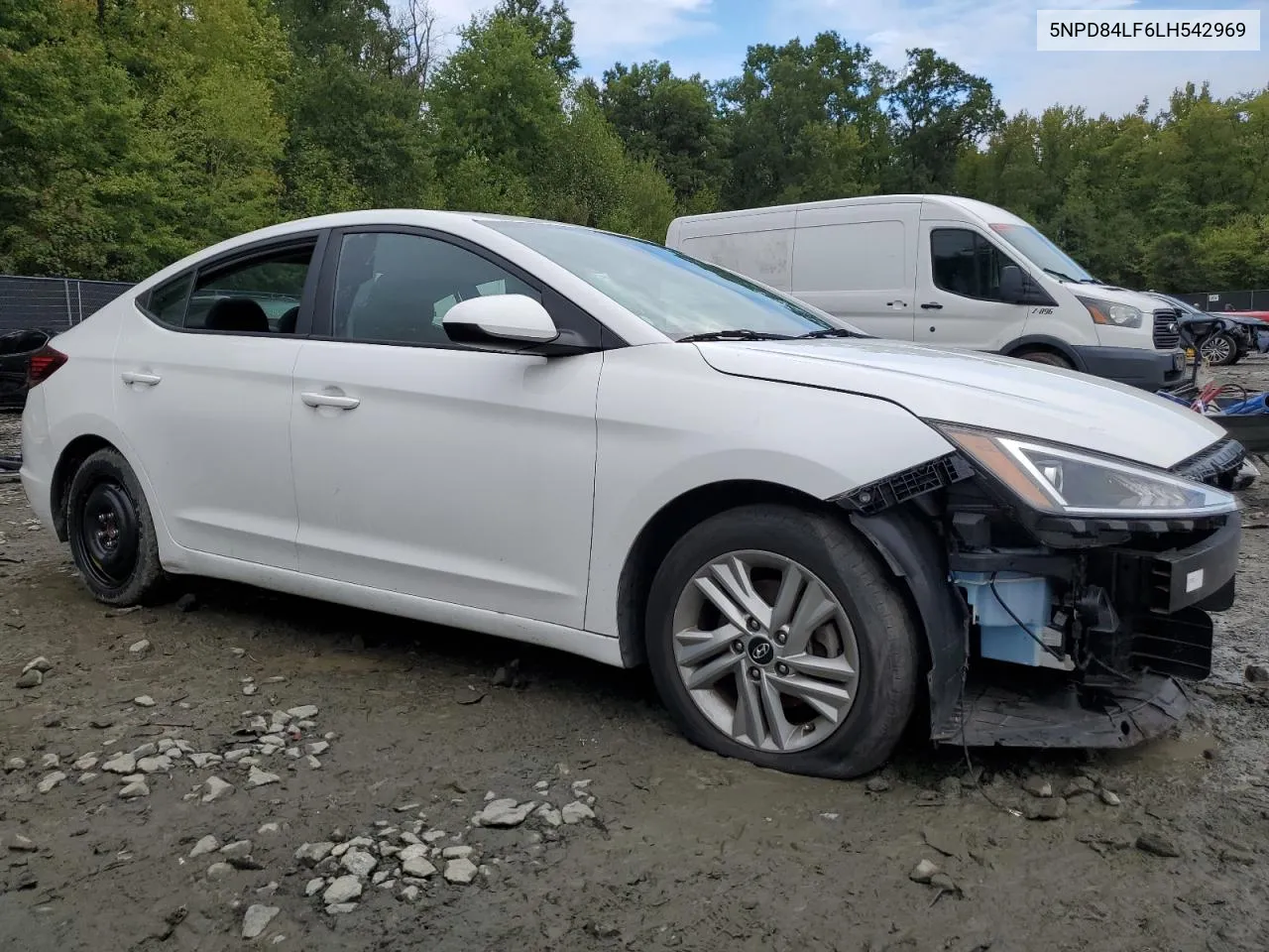 2020 Hyundai Elantra Sel VIN: 5NPD84LF6LH542969 Lot: 71166564