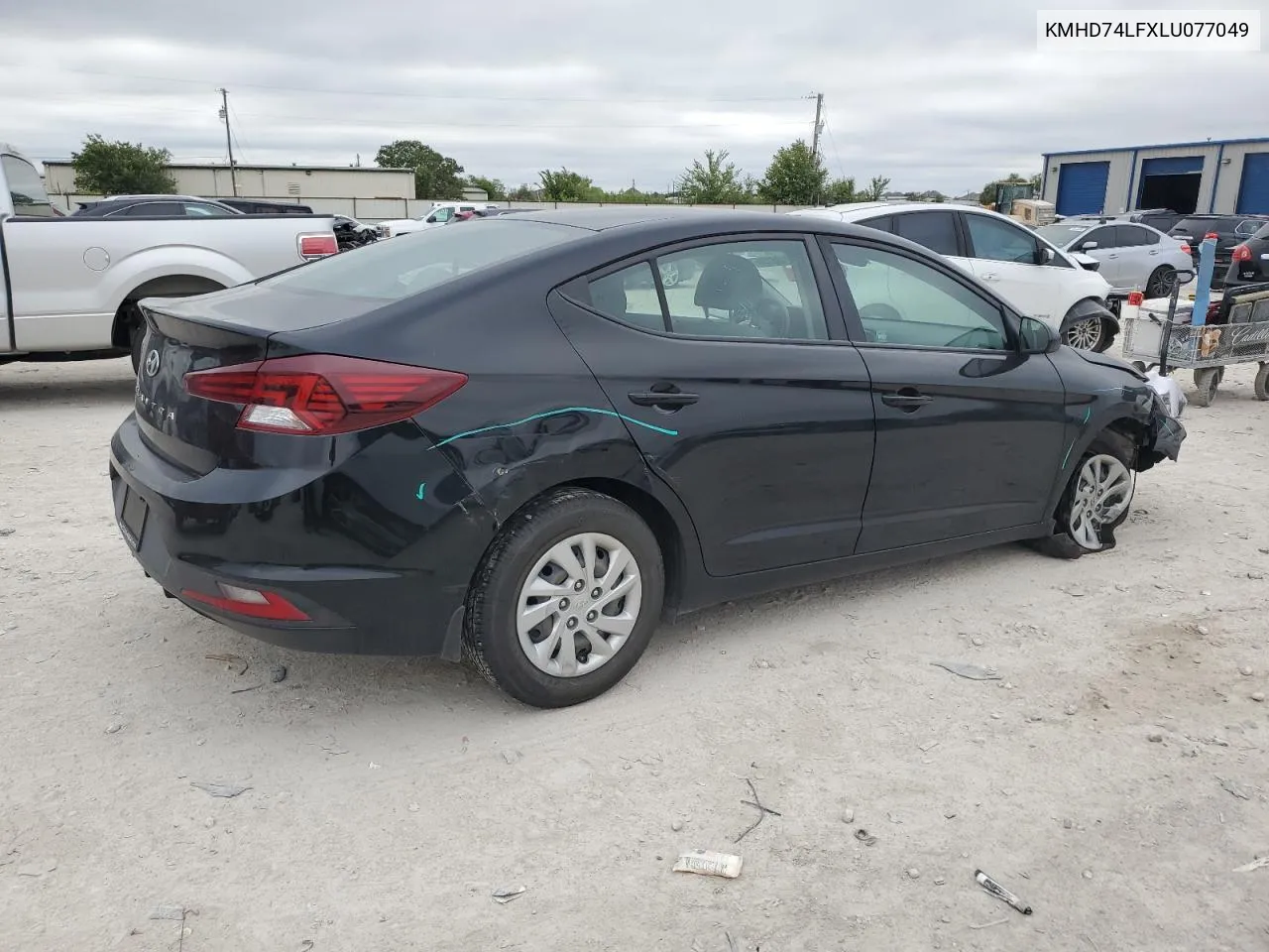 2020 Hyundai Elantra Se VIN: KMHD74LFXLU077049 Lot: 71186154