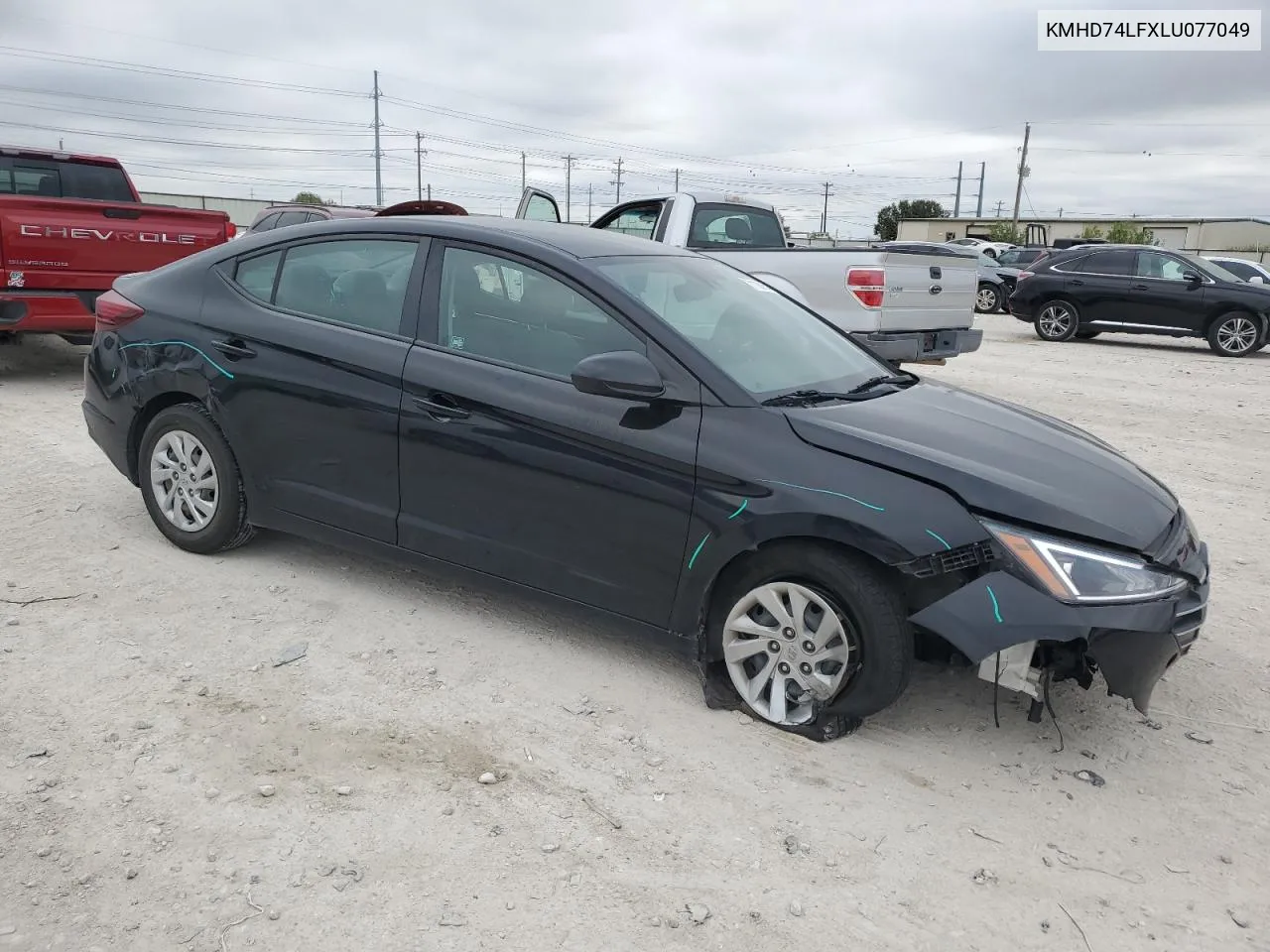 KMHD74LFXLU077049 2020 Hyundai Elantra Se