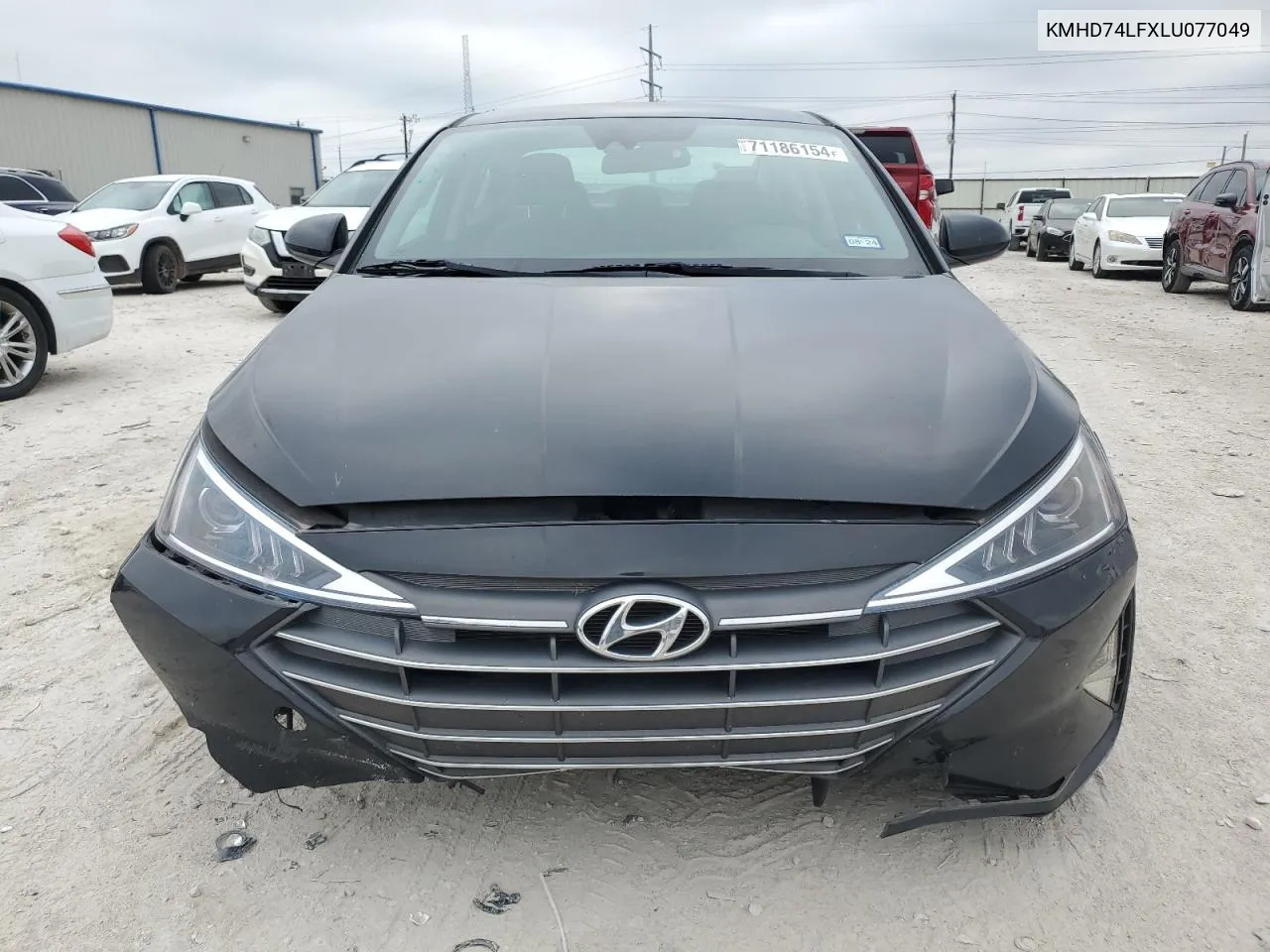 2020 Hyundai Elantra Se VIN: KMHD74LFXLU077049 Lot: 71186154