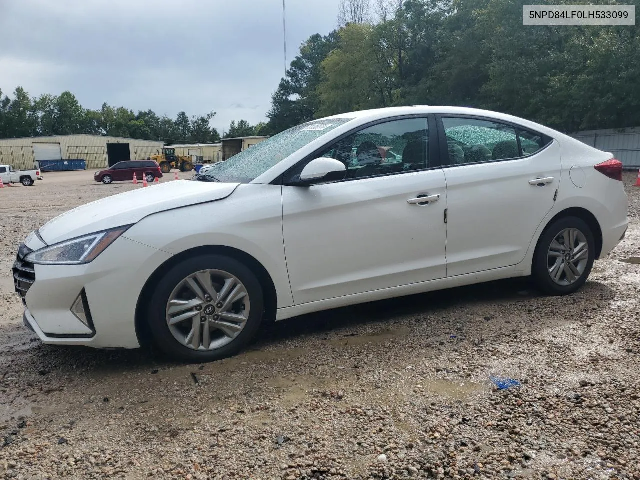 2020 Hyundai Elantra Sel VIN: 5NPD84LF0LH533099 Lot: 71196074