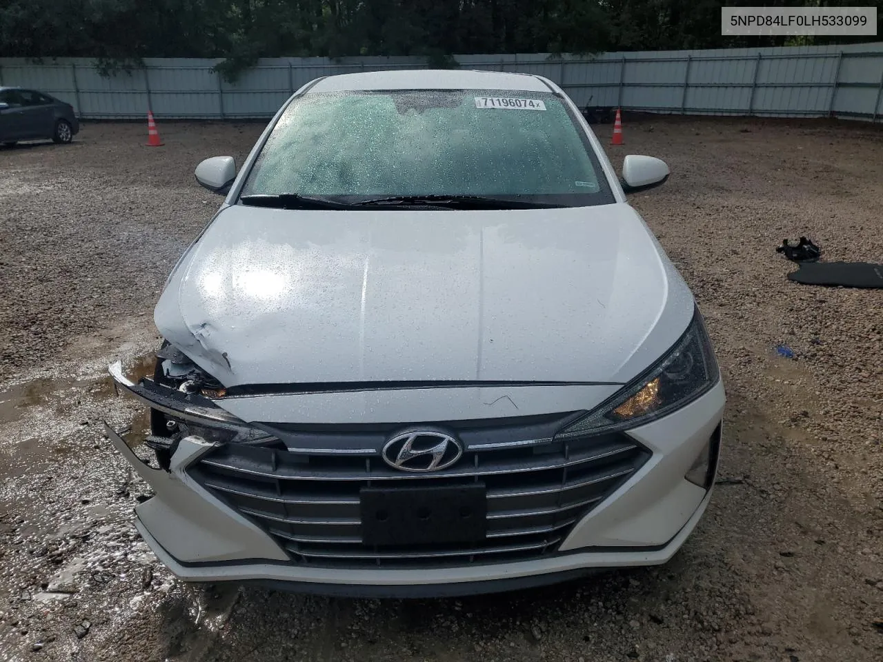 2020 Hyundai Elantra Sel VIN: 5NPD84LF0LH533099 Lot: 71196074