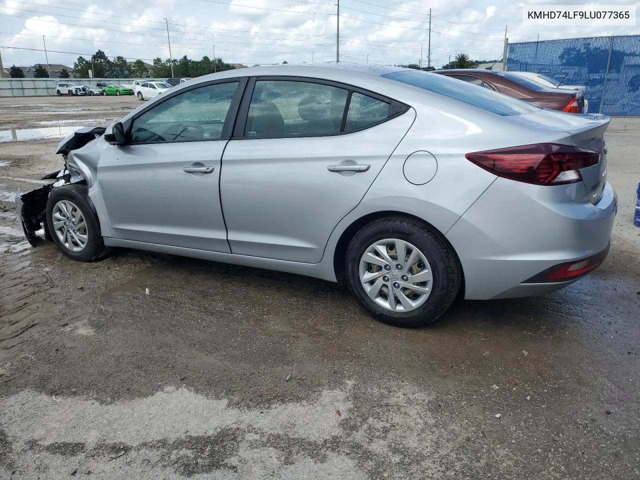 2020 Hyundai Elantra Se VIN: KMHD74LF9LU077365 Lot: 71298484