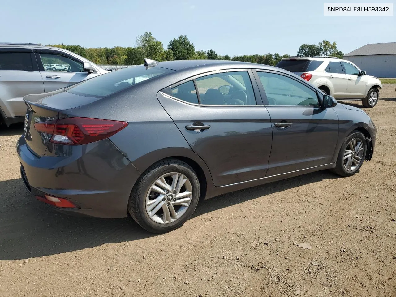 2020 Hyundai Elantra Sel VIN: 5NPD84LF8LH593342 Lot: 71352414