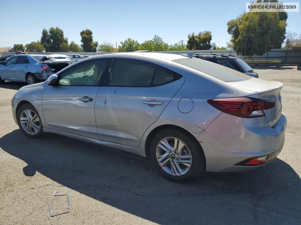 2020 Hyundai Elantra Sel VIN: KMHD84LF8LU025089 Lot: 71352904