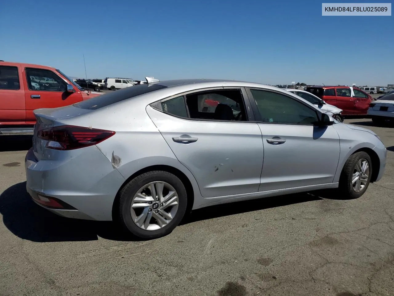 2020 Hyundai Elantra Sel VIN: KMHD84LF8LU025089 Lot: 71352904