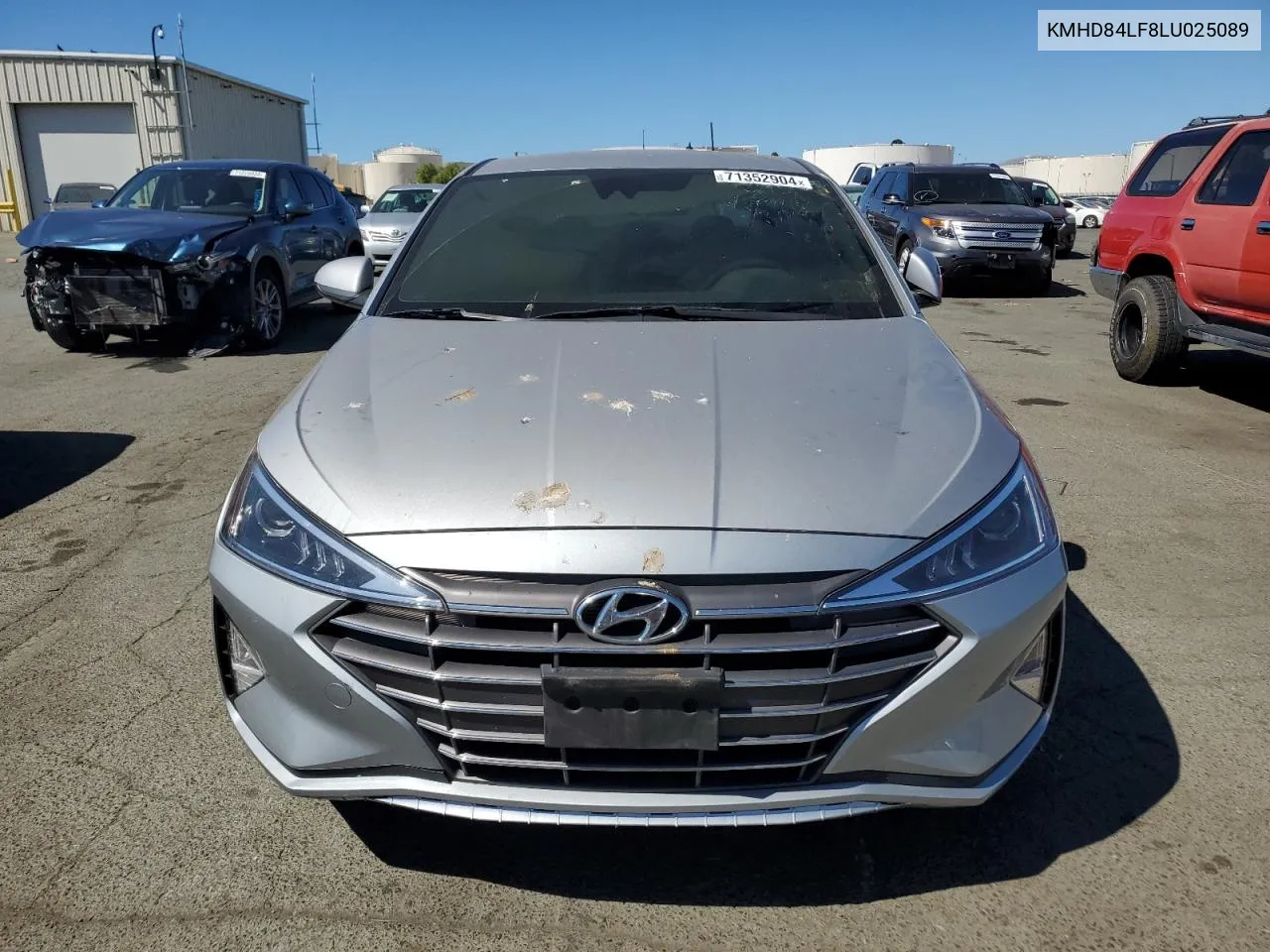 2020 Hyundai Elantra Sel VIN: KMHD84LF8LU025089 Lot: 71352904