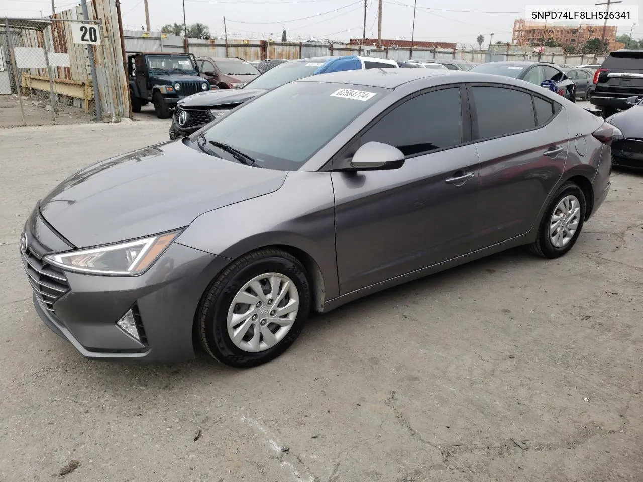 2020 Hyundai Elantra Se VIN: 5NPD74LF8LH526341 Lot: 71500894