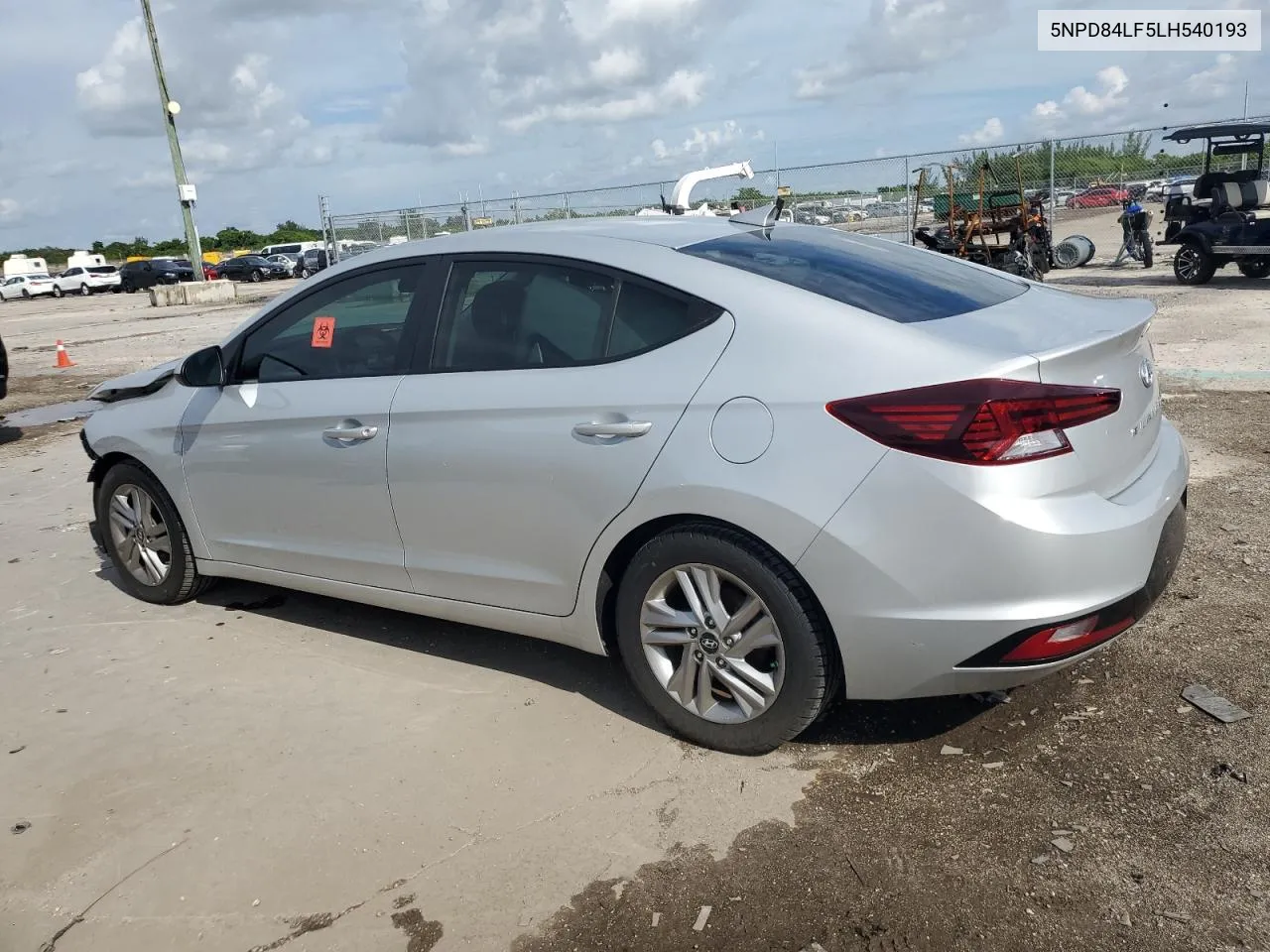 2020 Hyundai Elantra Sel VIN: 5NPD84LF5LH540193 Lot: 71527454