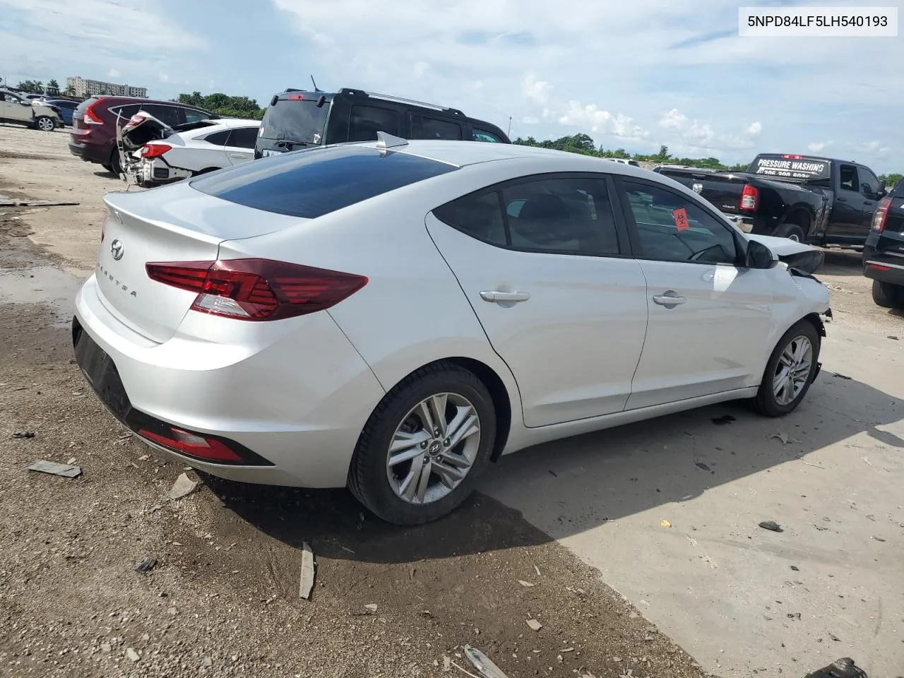 2020 Hyundai Elantra Sel VIN: 5NPD84LF5LH540193 Lot: 71527454