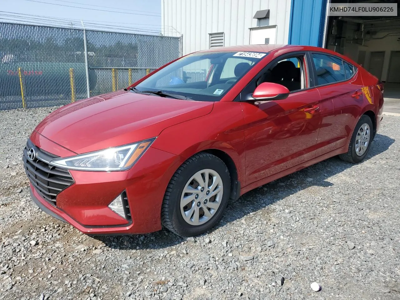 2020 Hyundai Elantra Se VIN: KMHD74LF0LU906226 Lot: 71543694