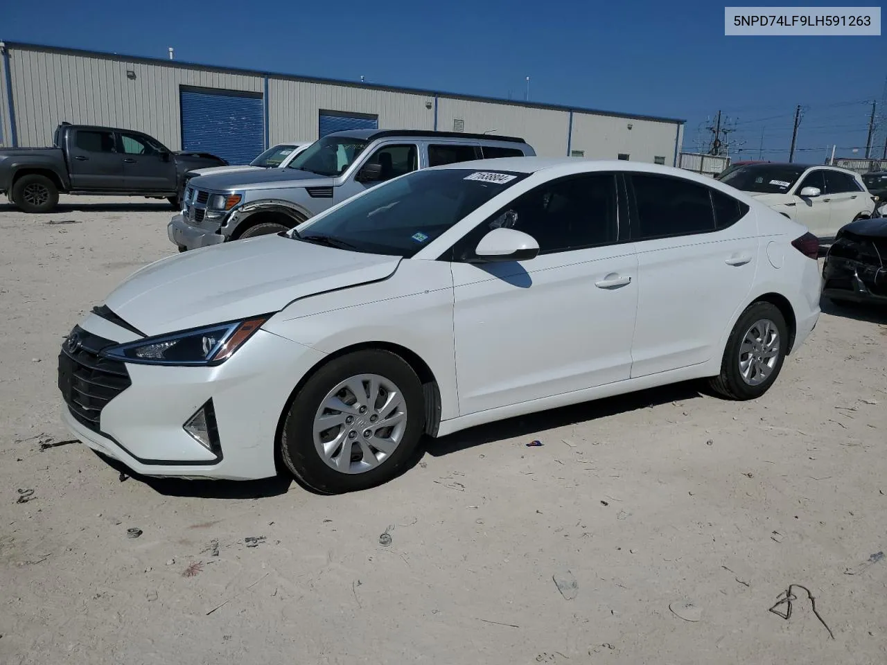 2020 Hyundai Elantra Se VIN: 5NPD74LF9LH591263 Lot: 71638804