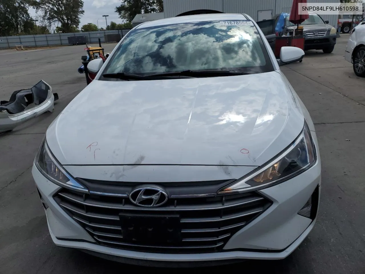 5NPD84LF9LH610598 2020 Hyundai Elantra Sel