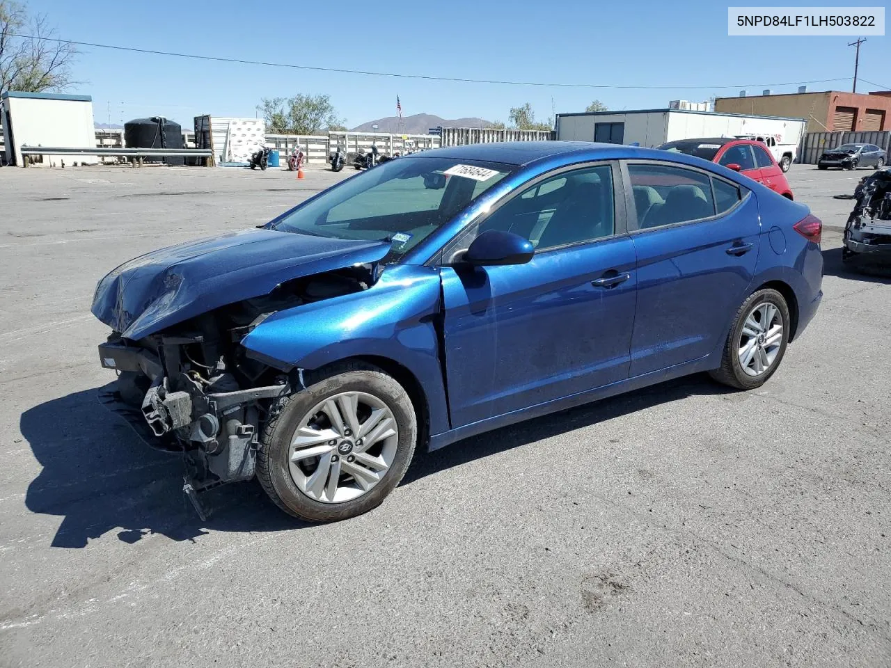 2020 Hyundai Elantra Sel VIN: 5NPD84LF1LH503822 Lot: 71684644