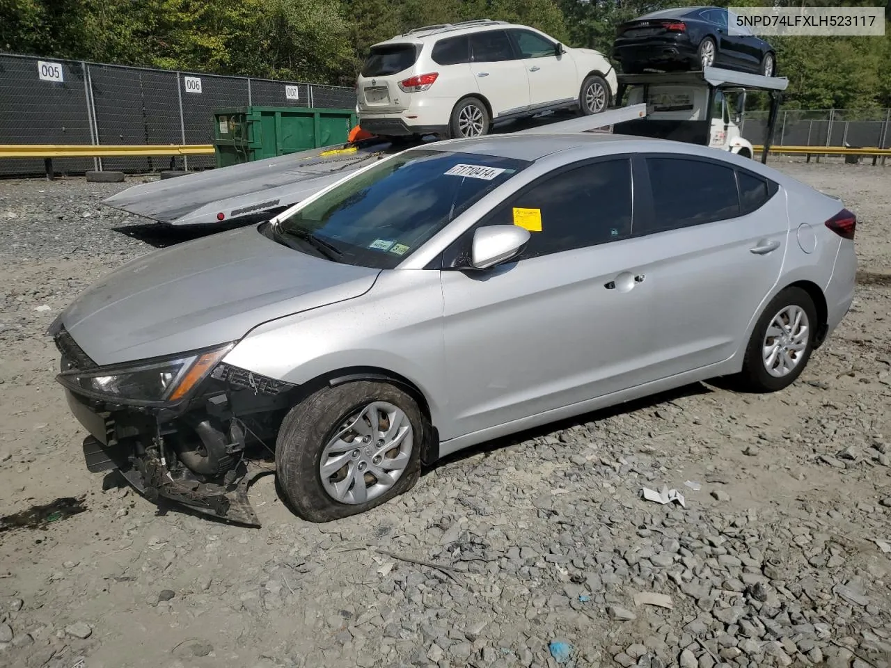 5NPD74LFXLH523117 2020 Hyundai Elantra Se