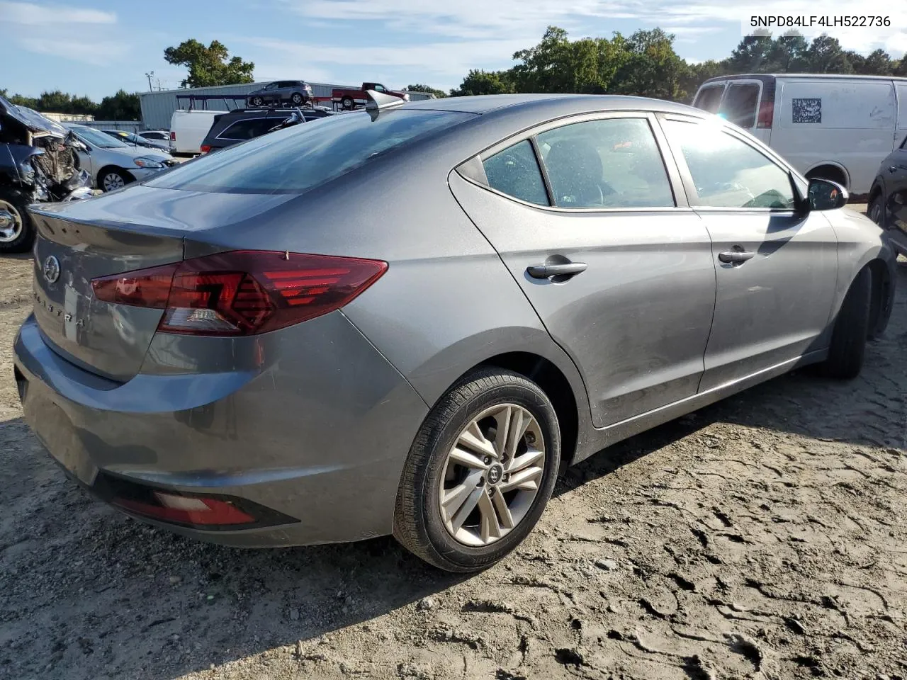 2020 Hyundai Elantra Sel VIN: 5NPD84LF4LH522736 Lot: 71745464