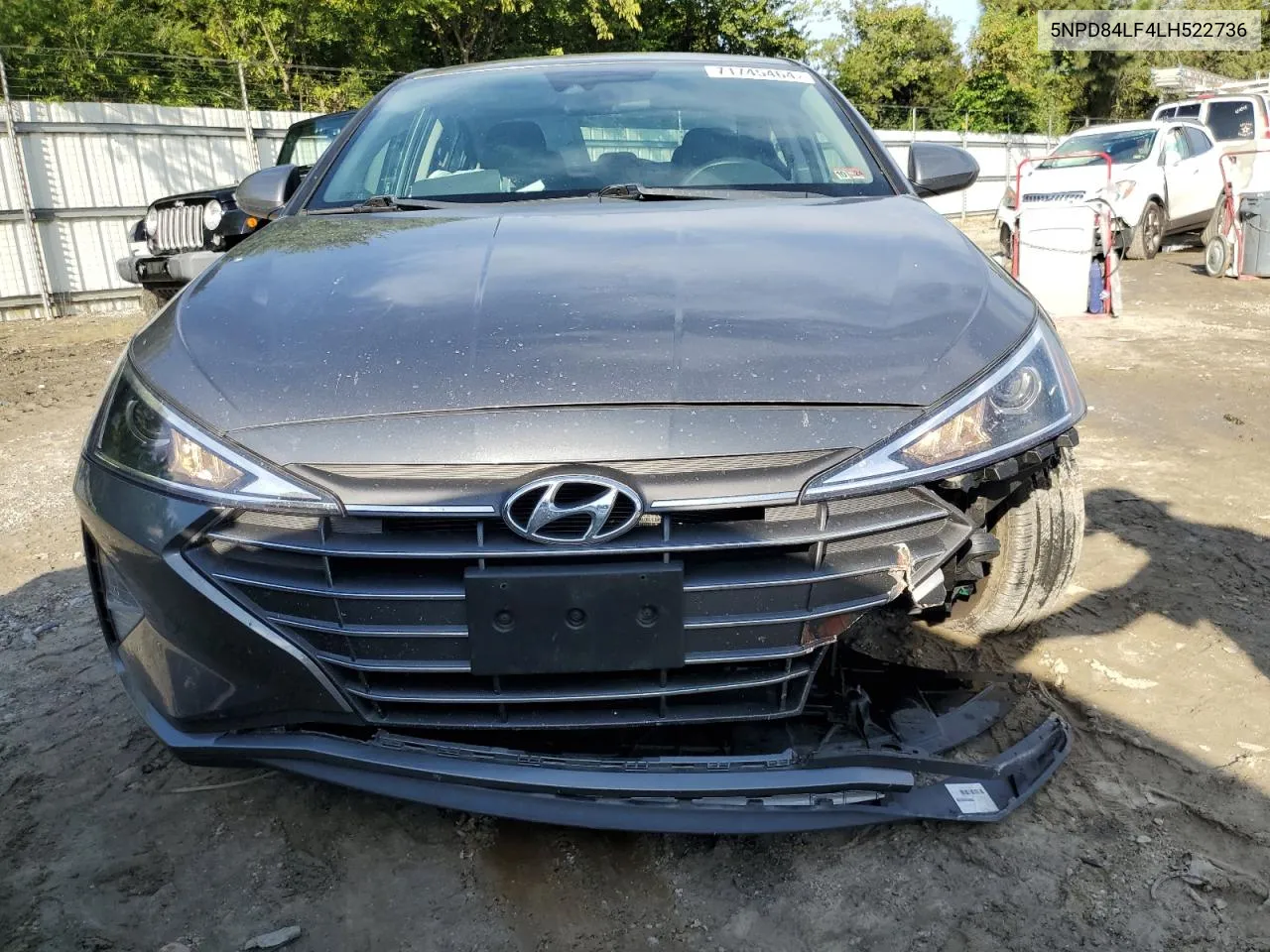 2020 Hyundai Elantra Sel VIN: 5NPD84LF4LH522736 Lot: 71745464