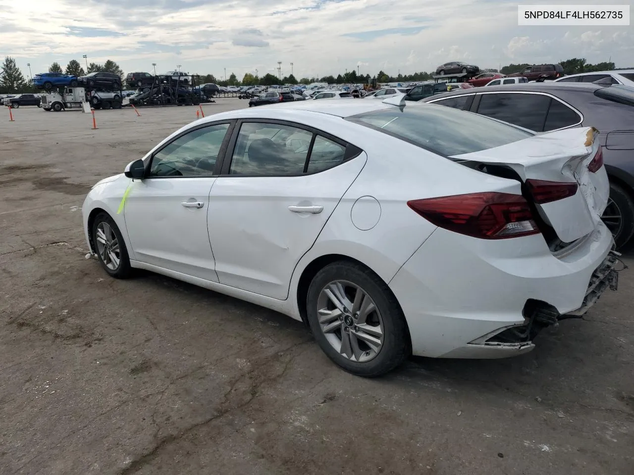 2020 Hyundai Elantra Sel VIN: 5NPD84LF4LH562735 Lot: 71771894