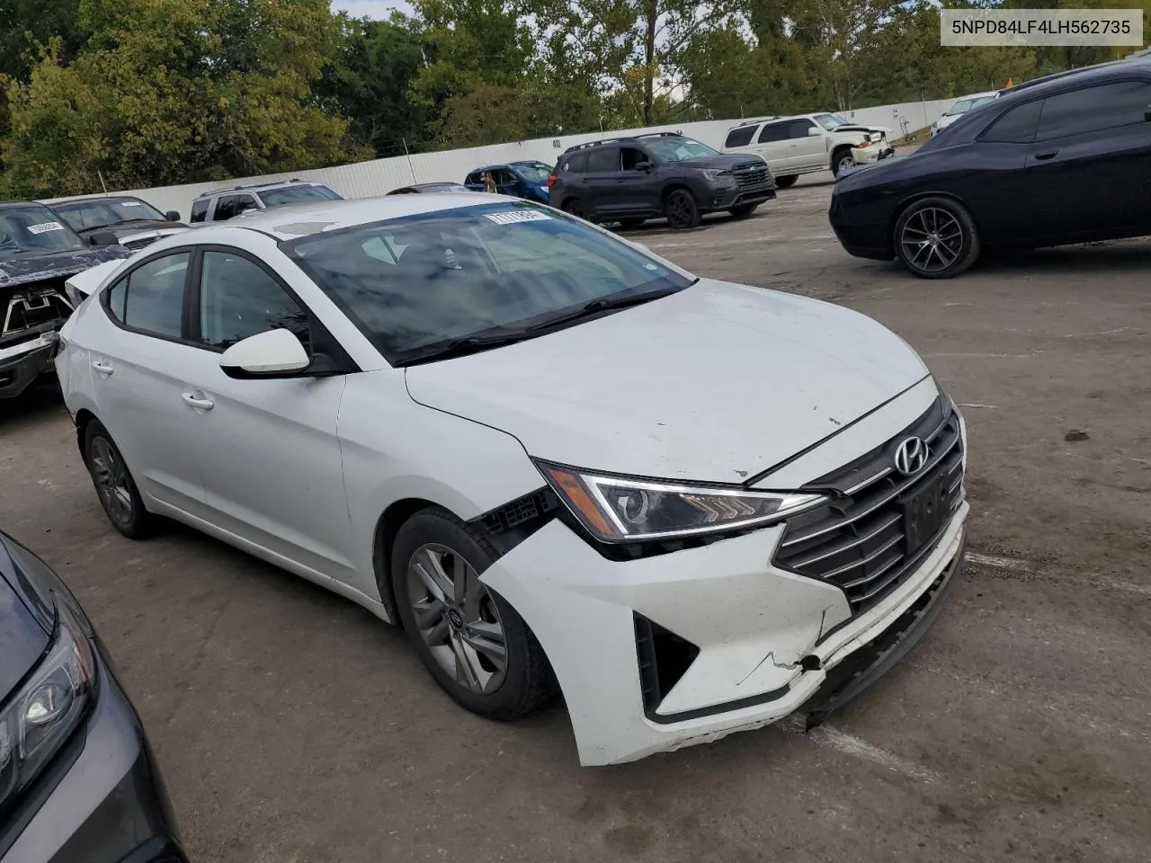 2020 Hyundai Elantra Sel VIN: 5NPD84LF4LH562735 Lot: 71771894