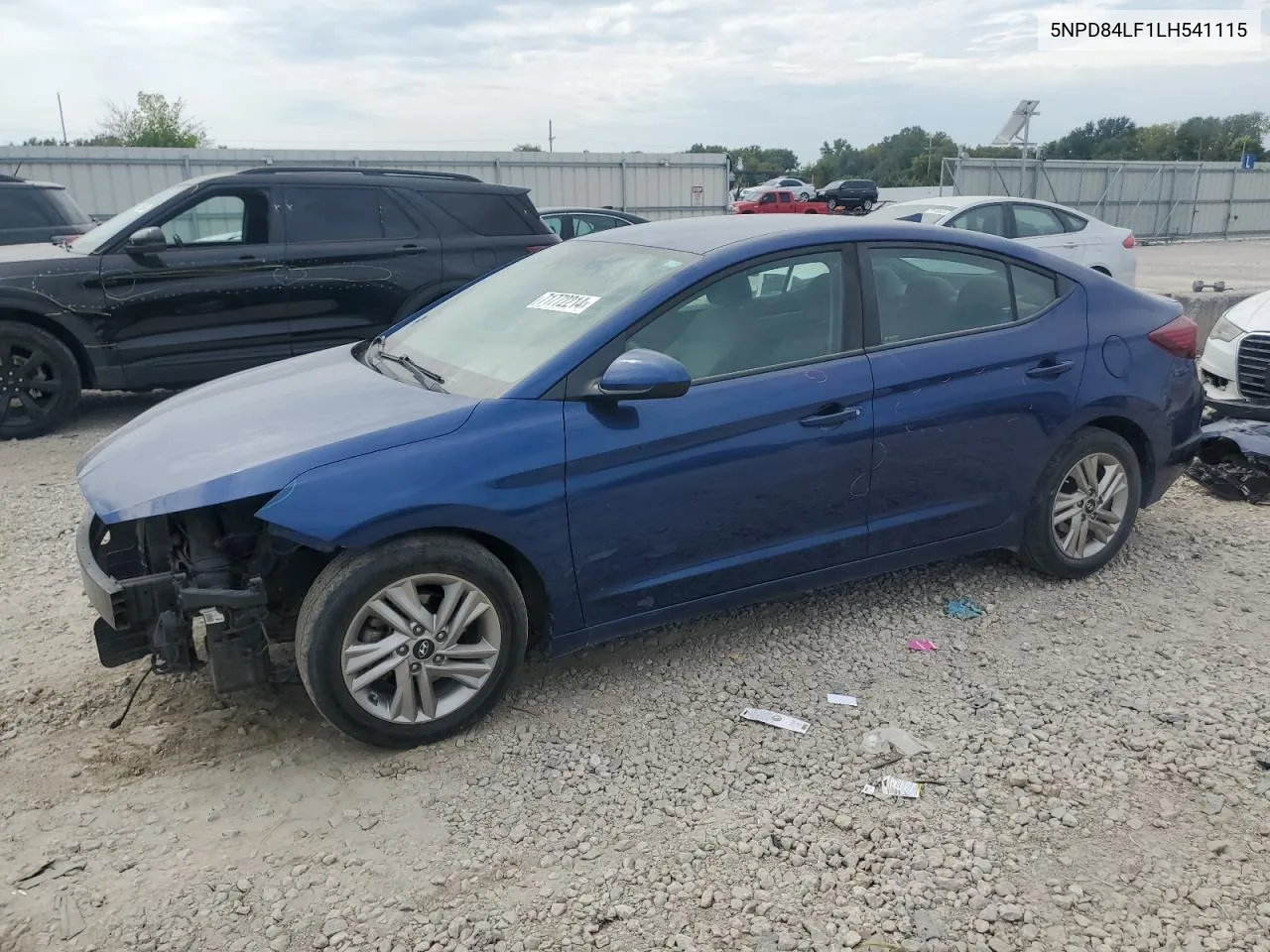 2020 Hyundai Elantra Sel VIN: 5NPD84LF1LH541115 Lot: 71772214