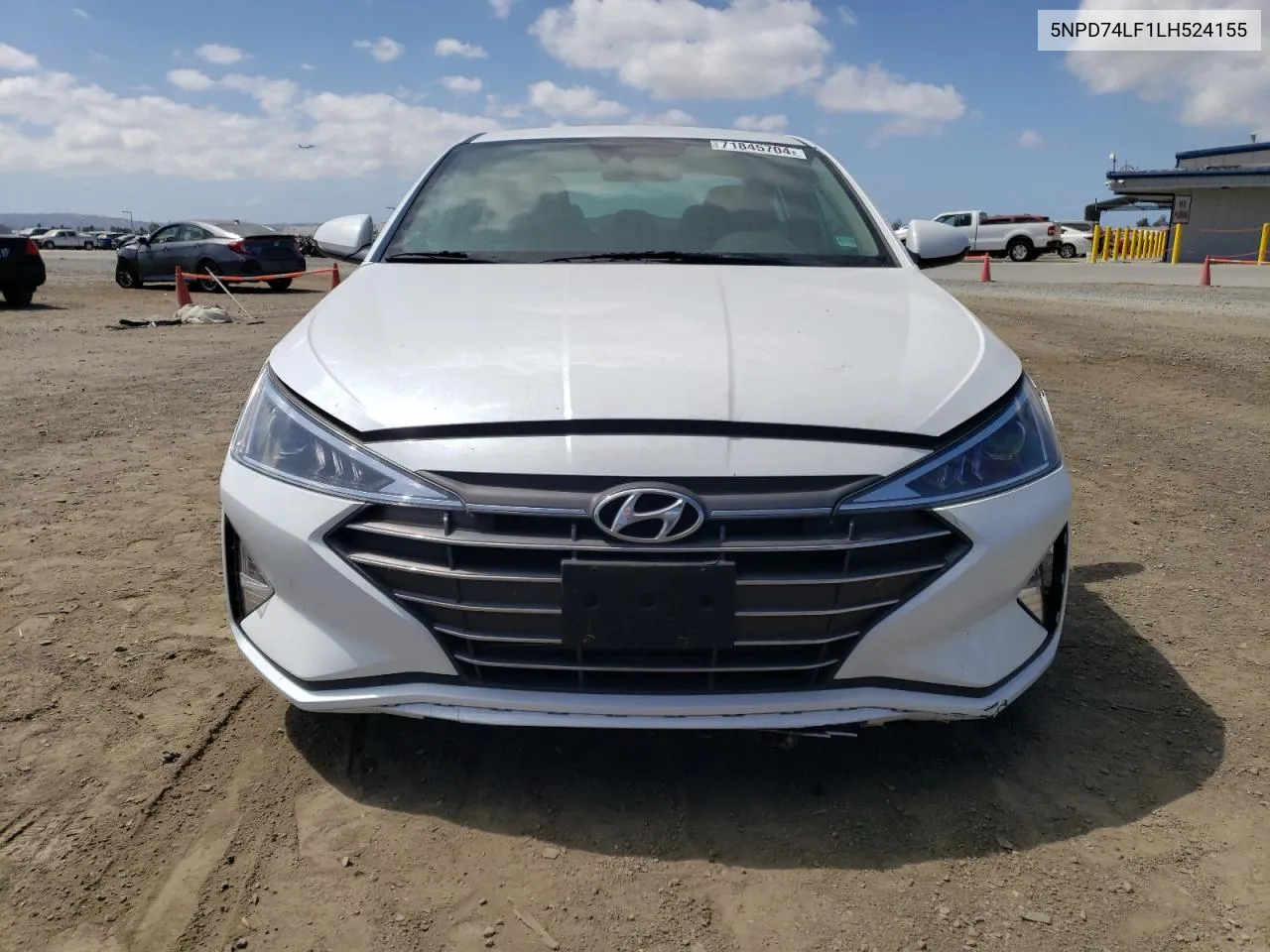 2020 Hyundai Elantra Se VIN: 5NPD74LF1LH524155 Lot: 71845704